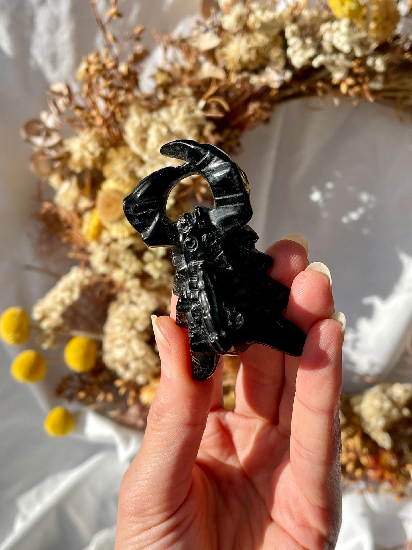 Black Obsidian Scorpian