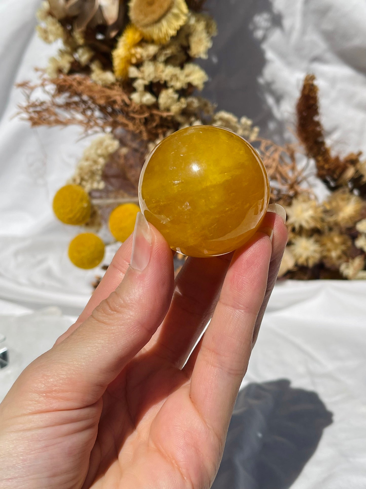 Yellow Fluorite Sphere #1