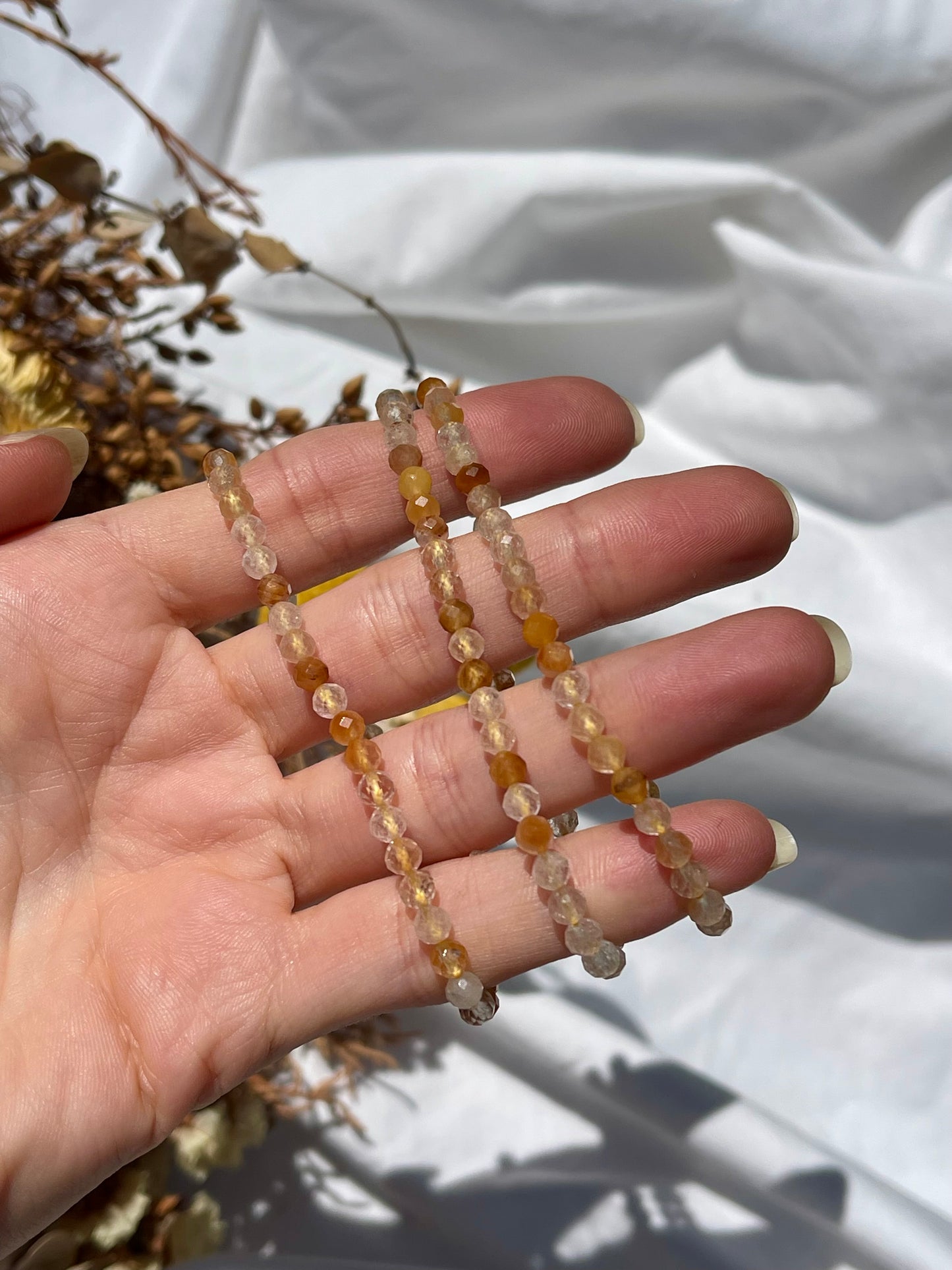 Golden Healer Facet Bracelet