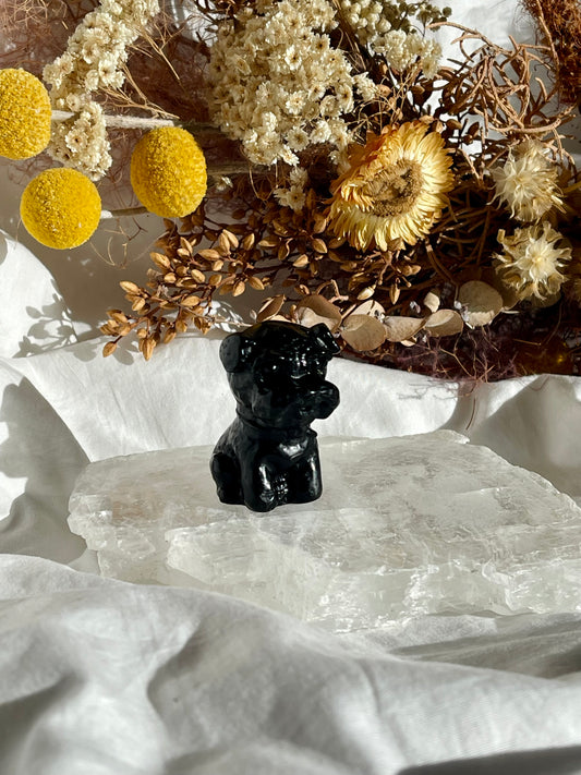 Black Obsidian Scottie Dog