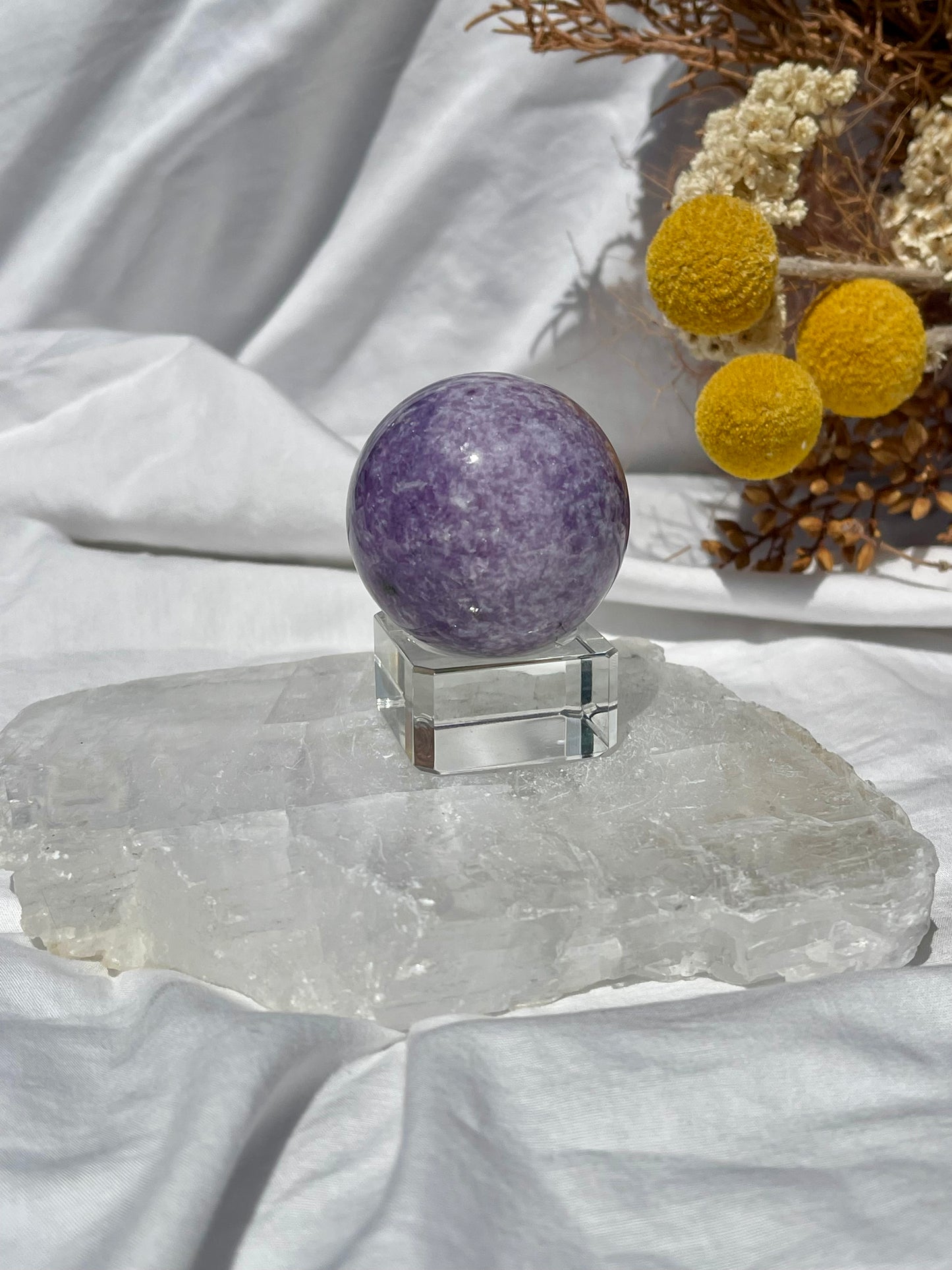 Lepidolite Sphere