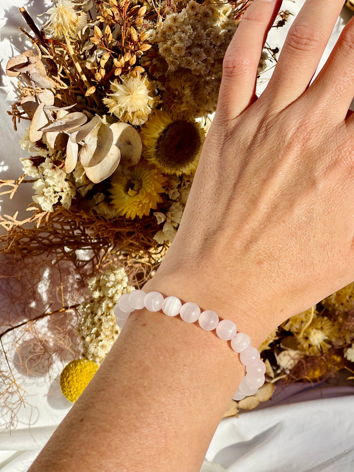 Pink Calcite Bracelet