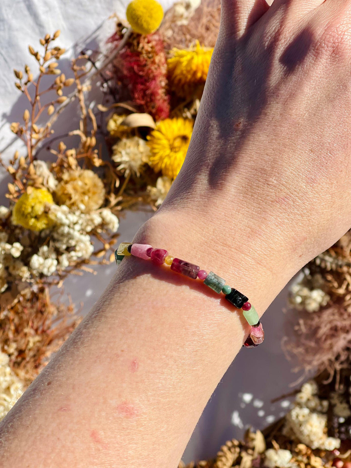 Watermelon Tourmaline Bracelet