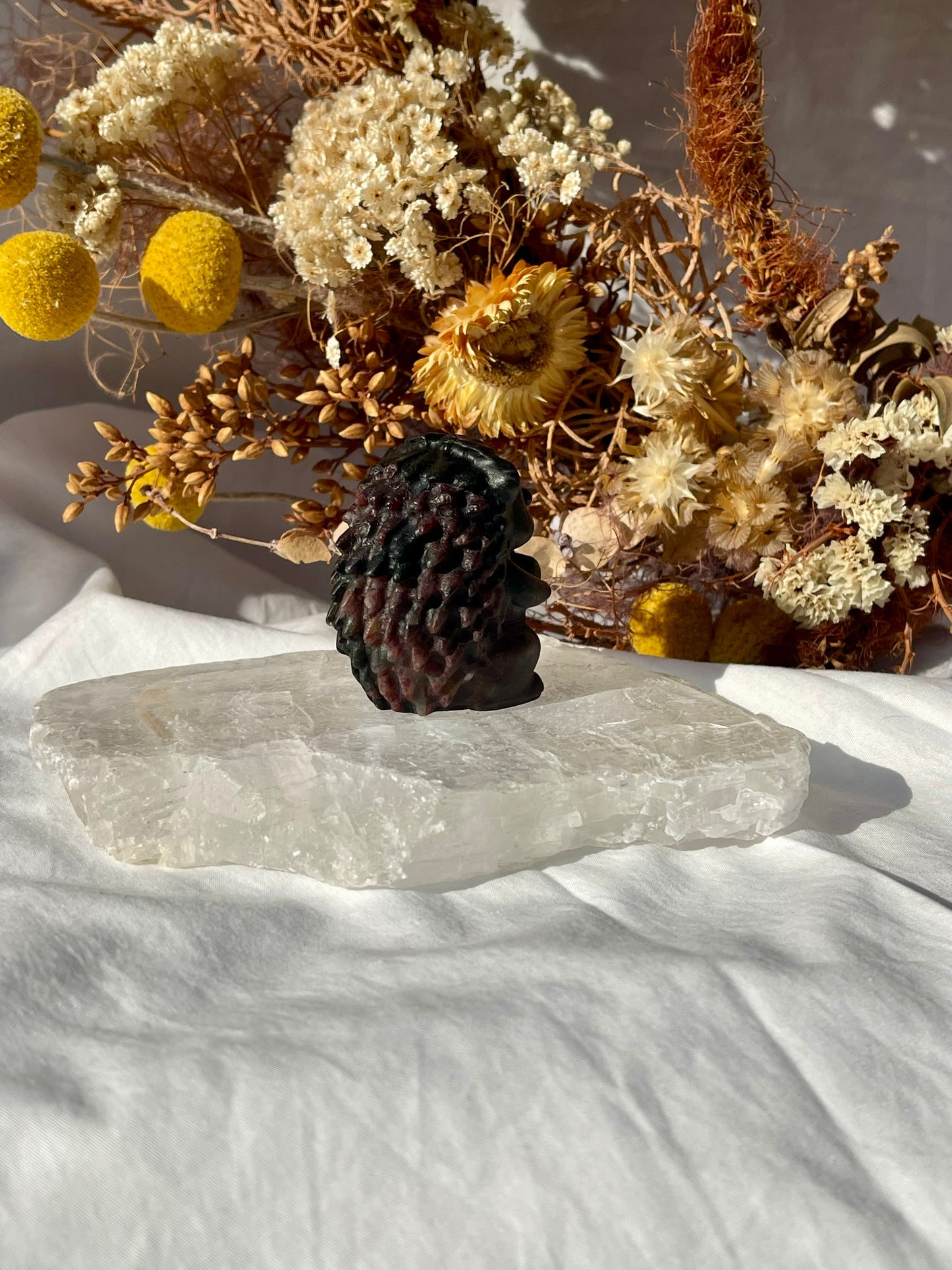 Garnet / Astrophyllite Hedgehog