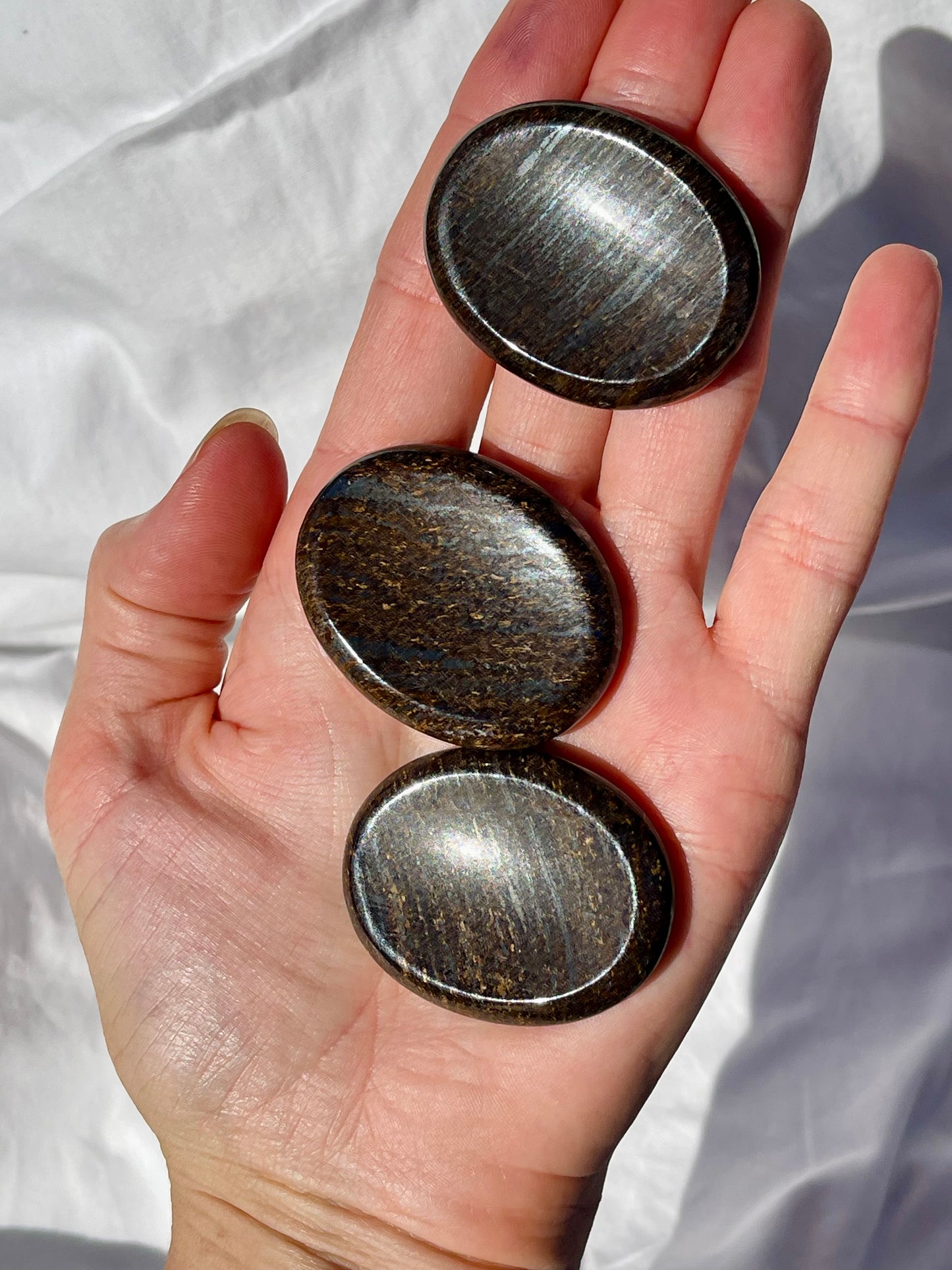 Bronzite Worry Stone