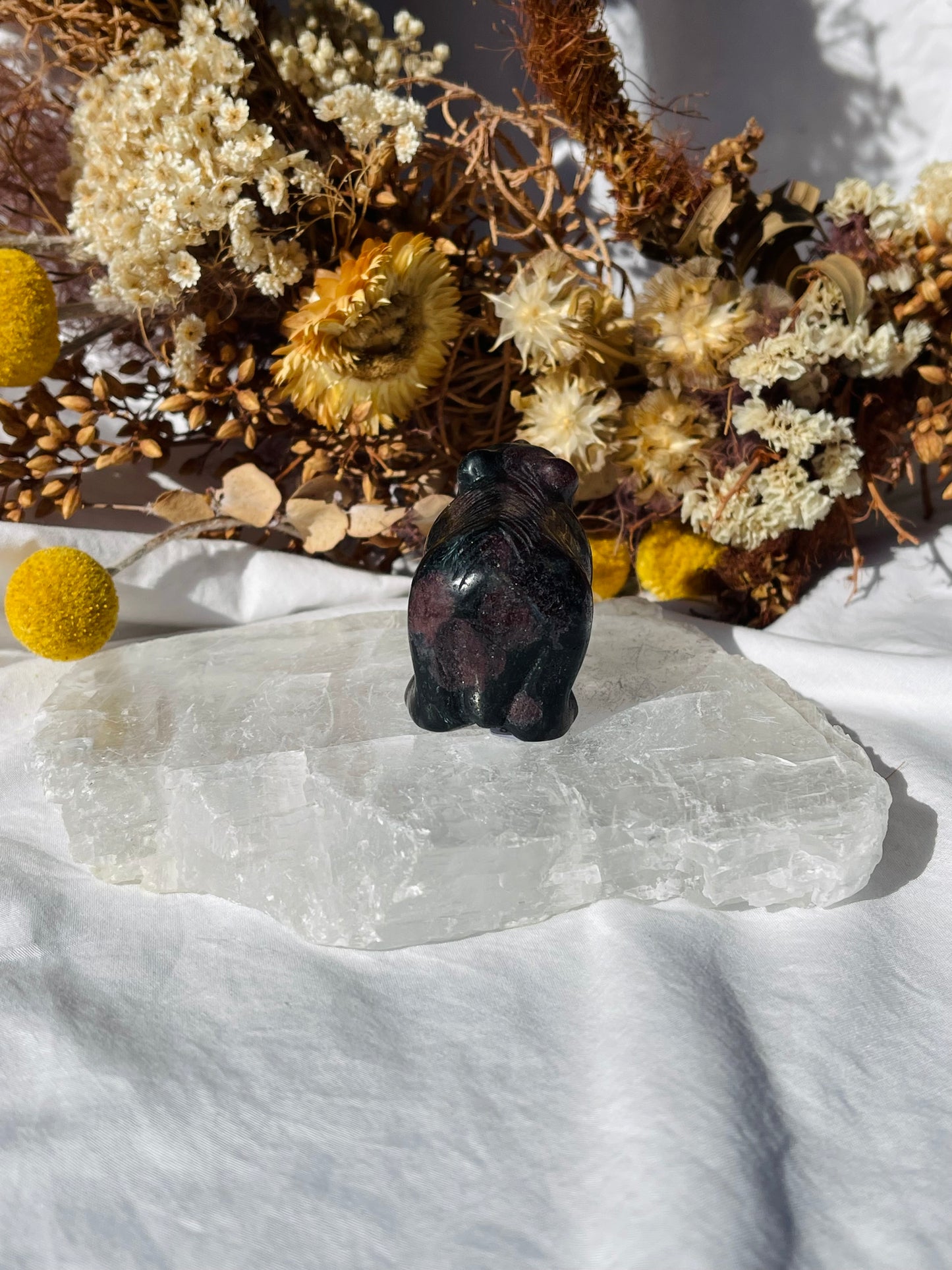 Garnet Astrophylite Bear