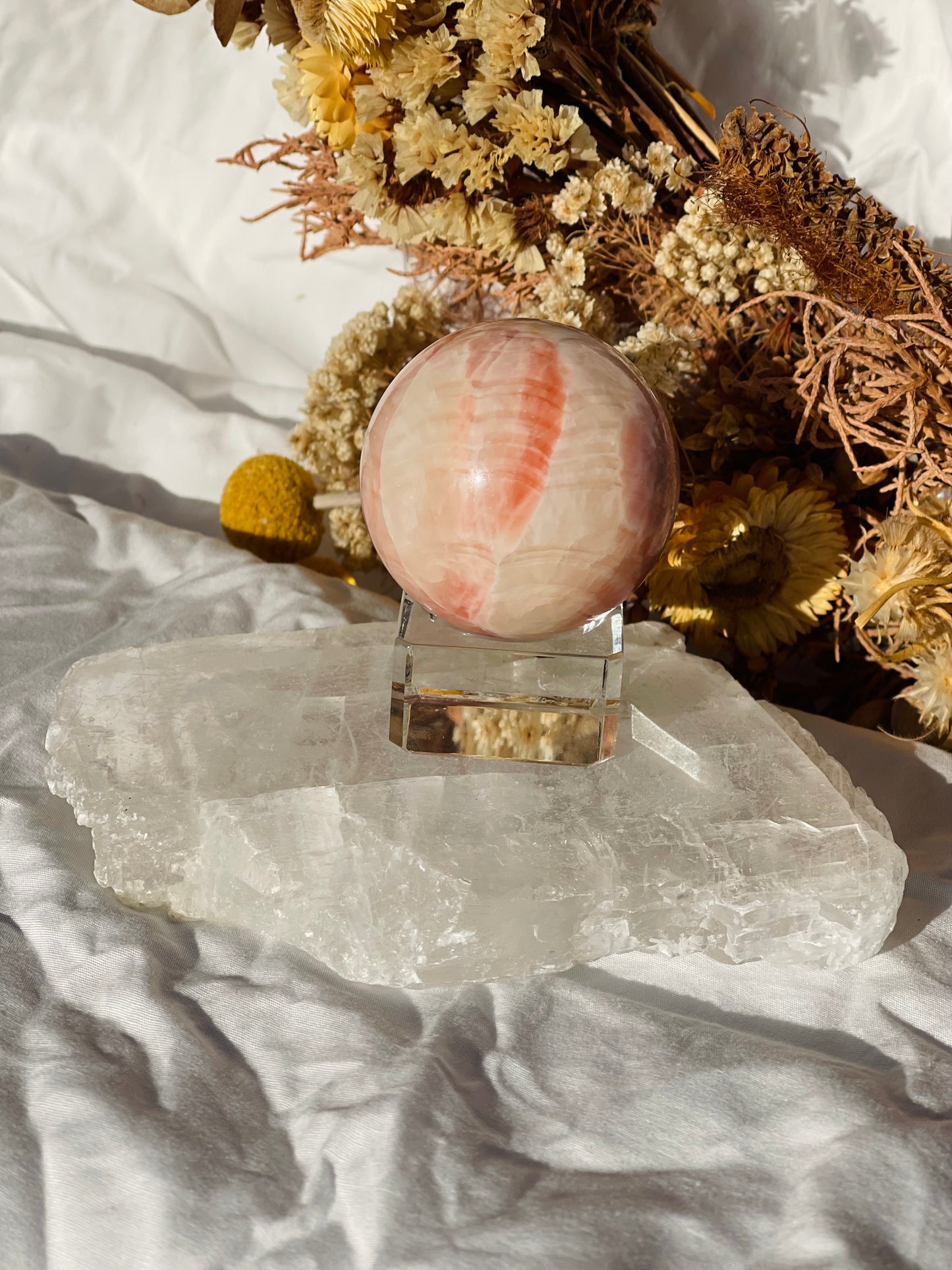 Rainbow Calcite Sphere