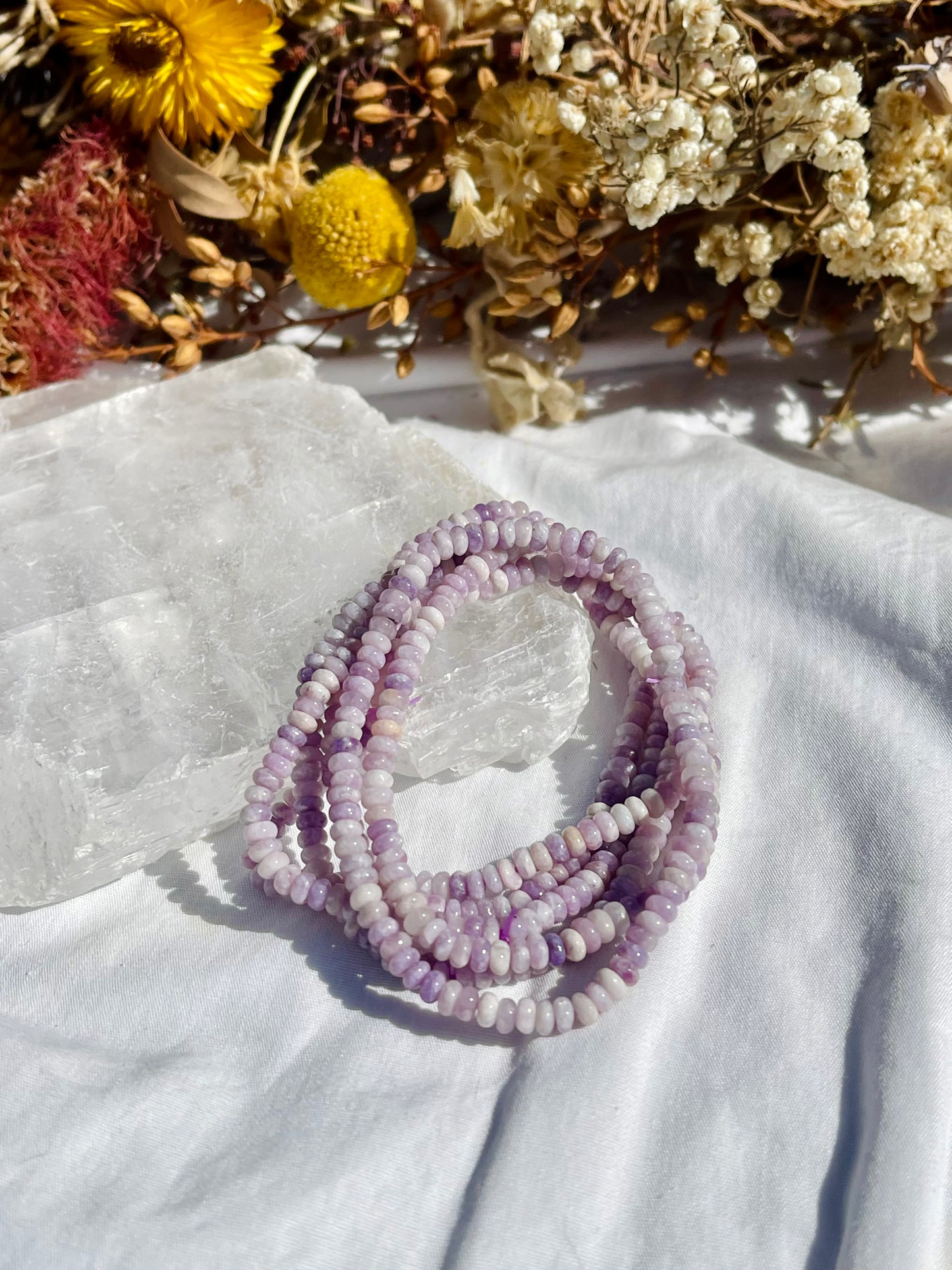 Lepidolite Mini Donut Brcaelet