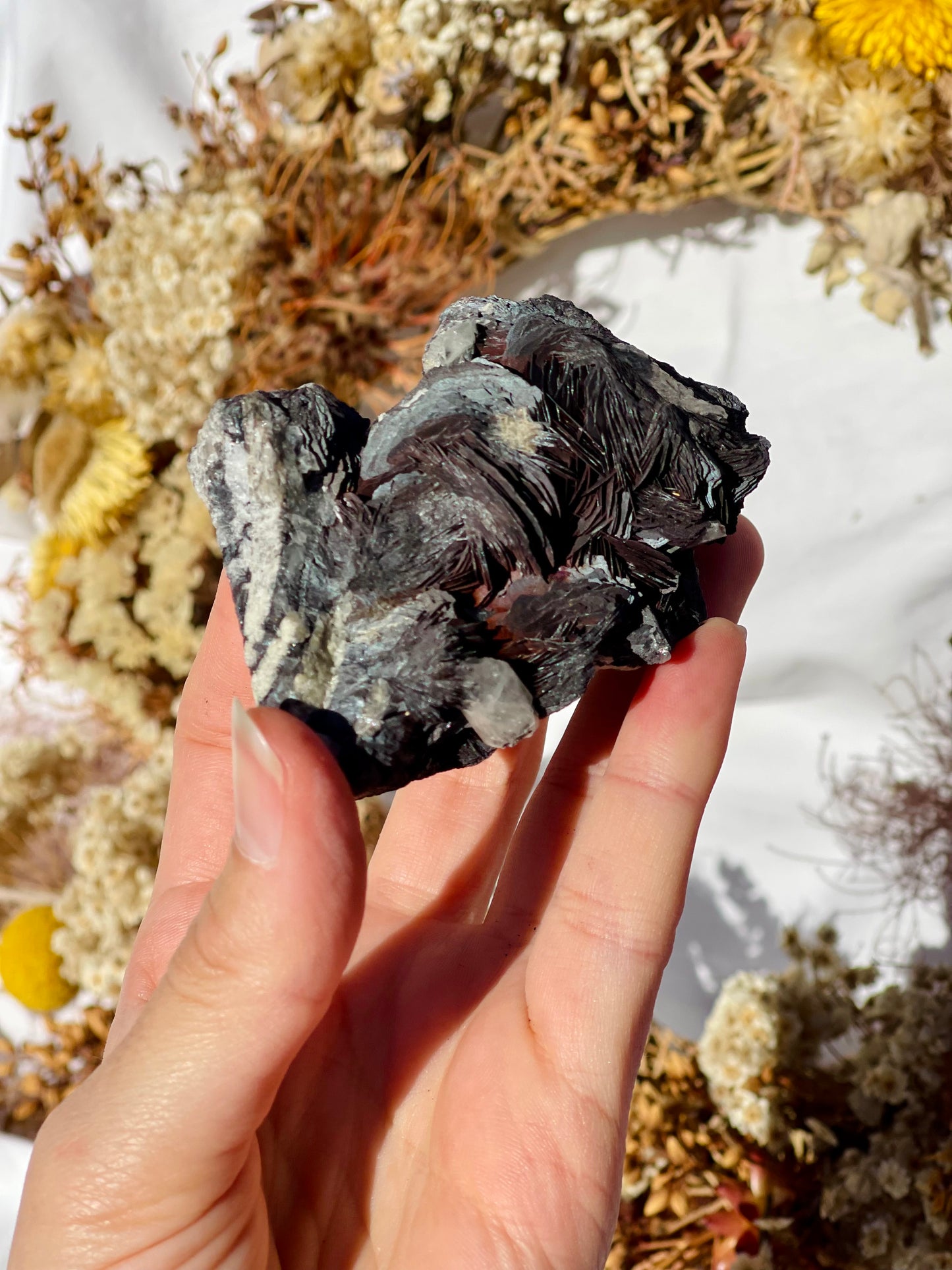 Black Rose Specularite With Quartz #1