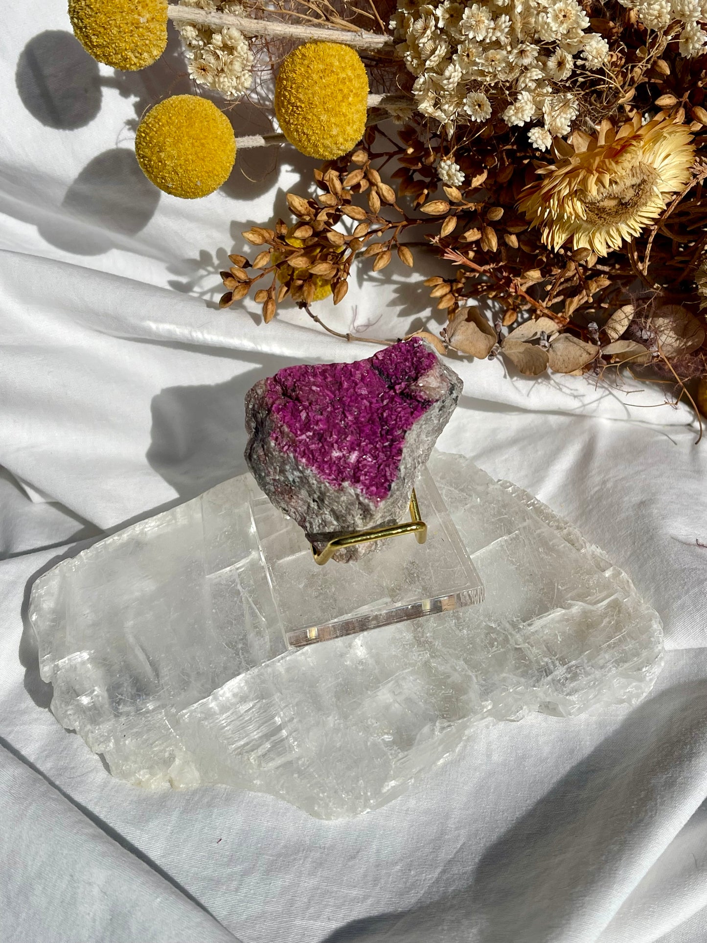 Cobalto Calcite Specimen