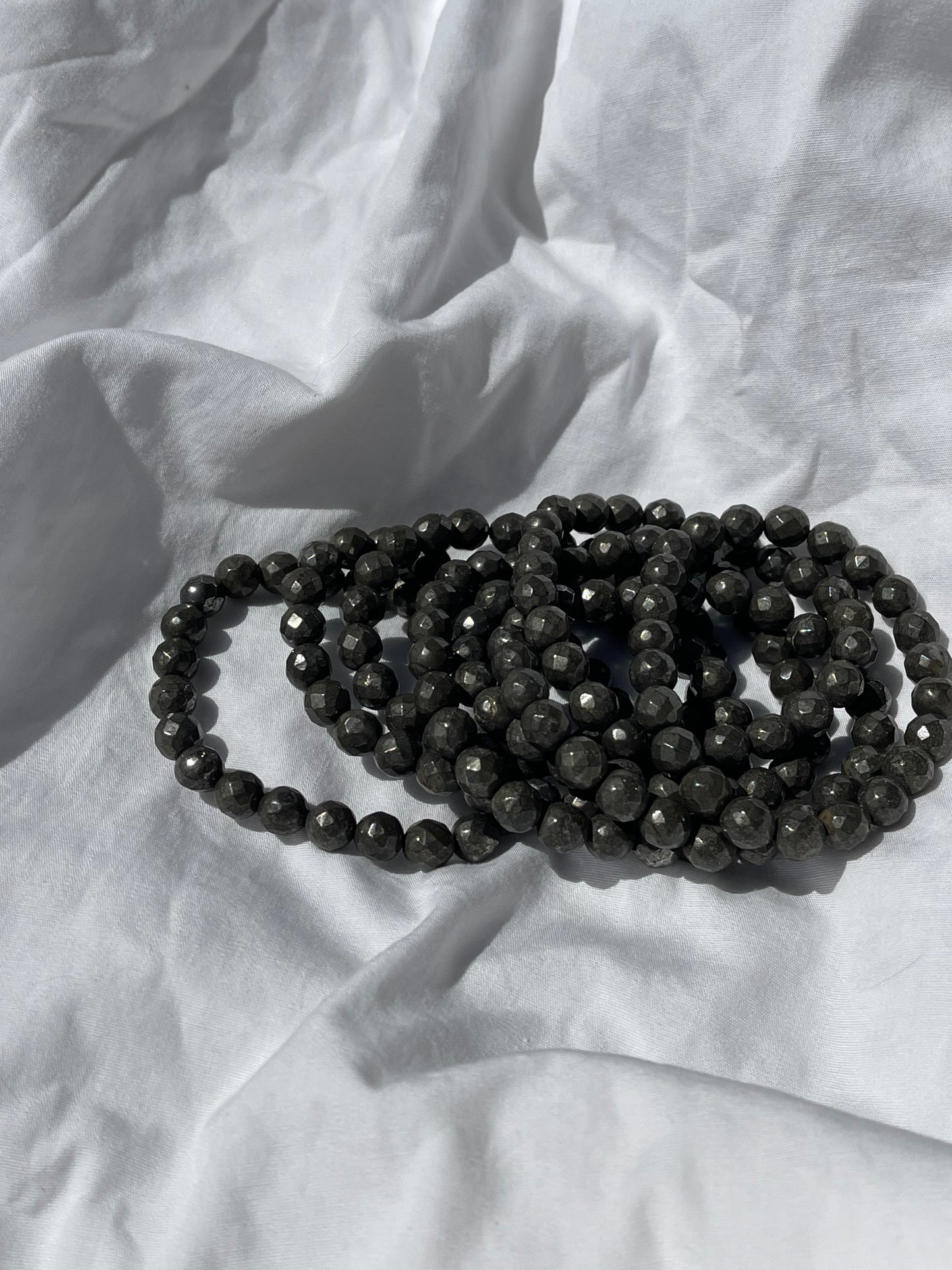Pyrite Faceted Bracelet