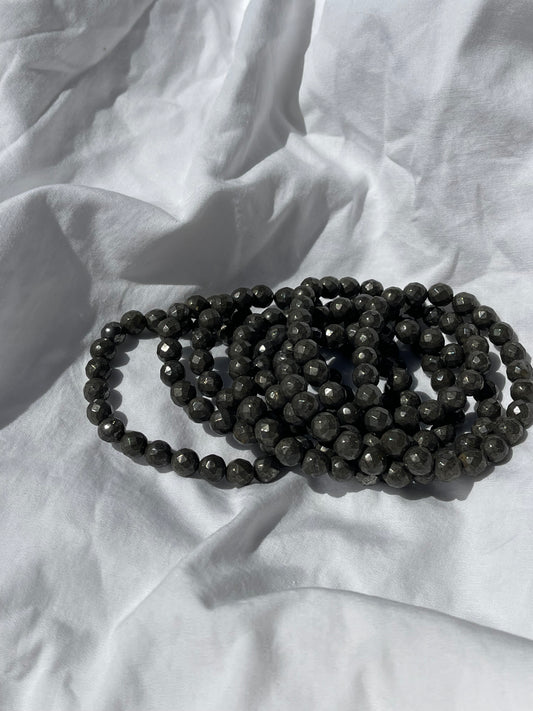 Pyrite Faceted Bracelet