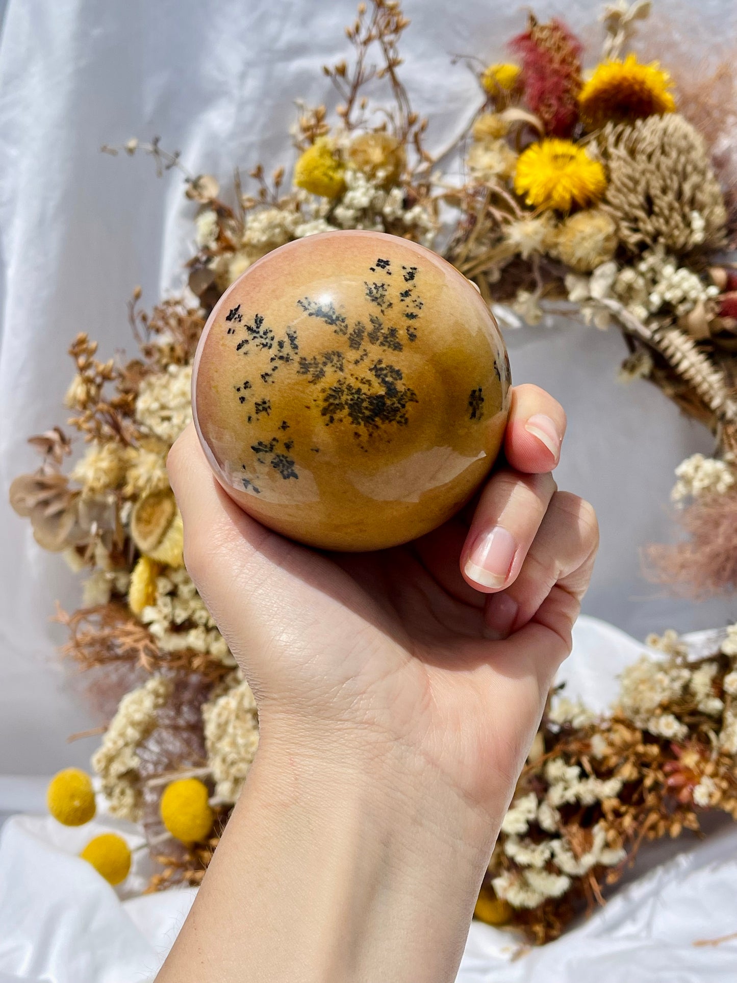 Dendritic Jasper Sphere