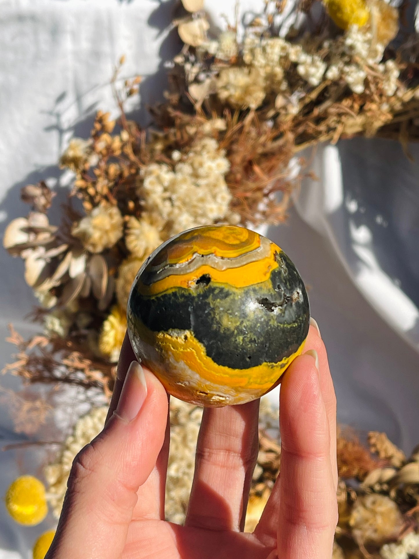 Bumble Bee Jasper Sphere