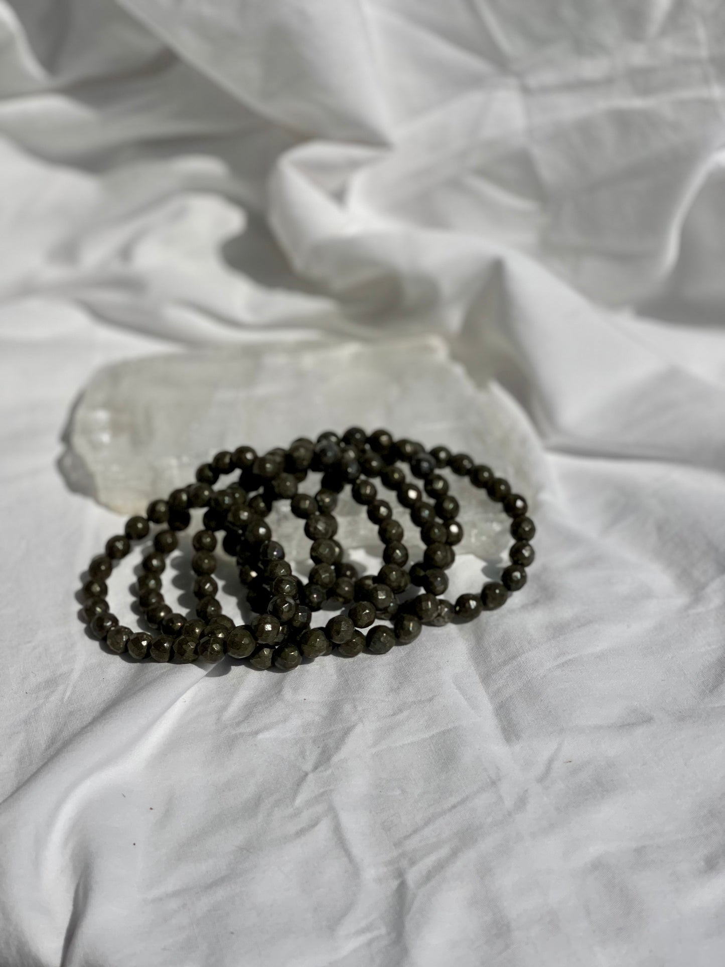 Pyrite Faceted Bracelet