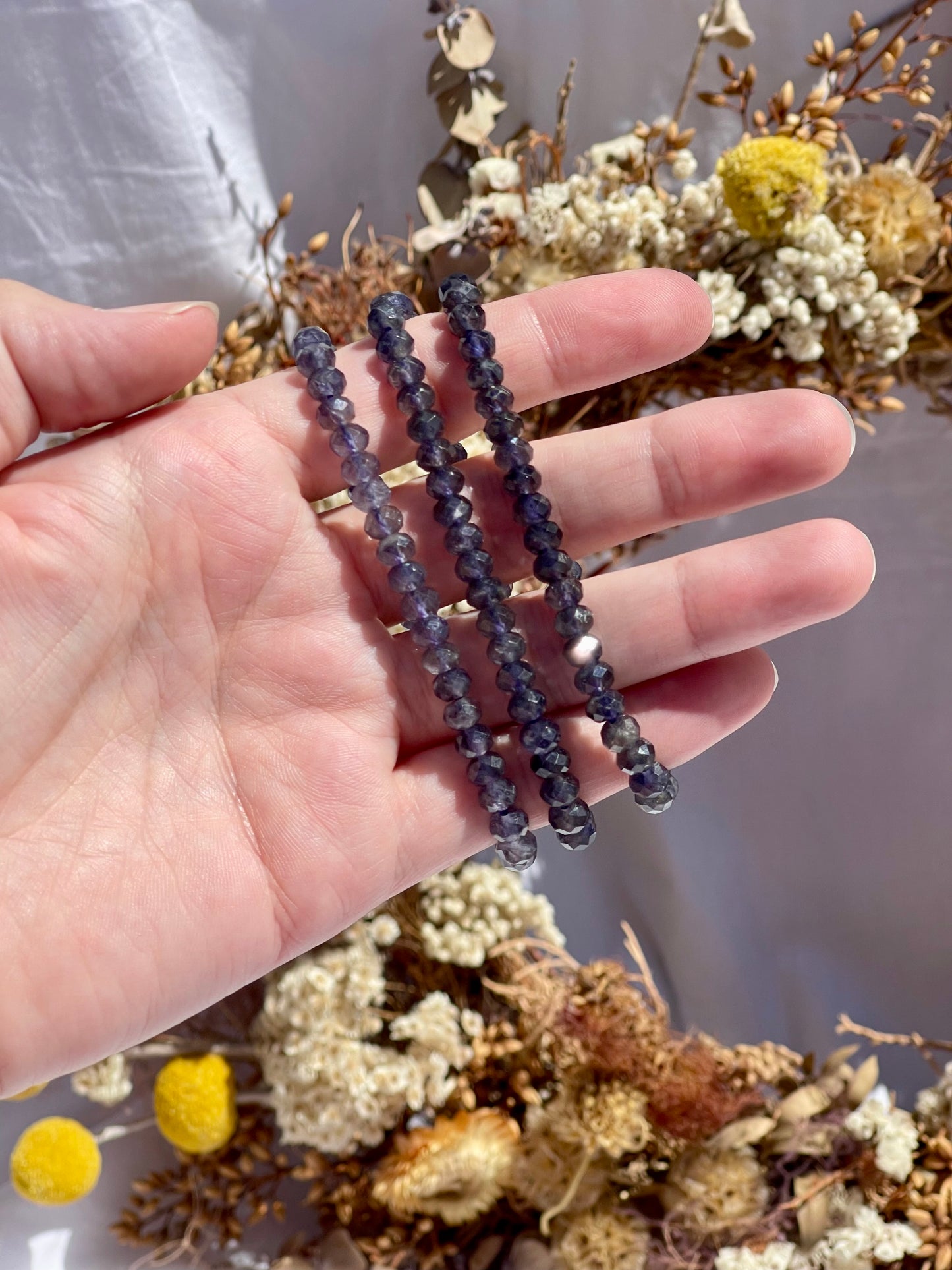 Iolite Faceted Bracelet