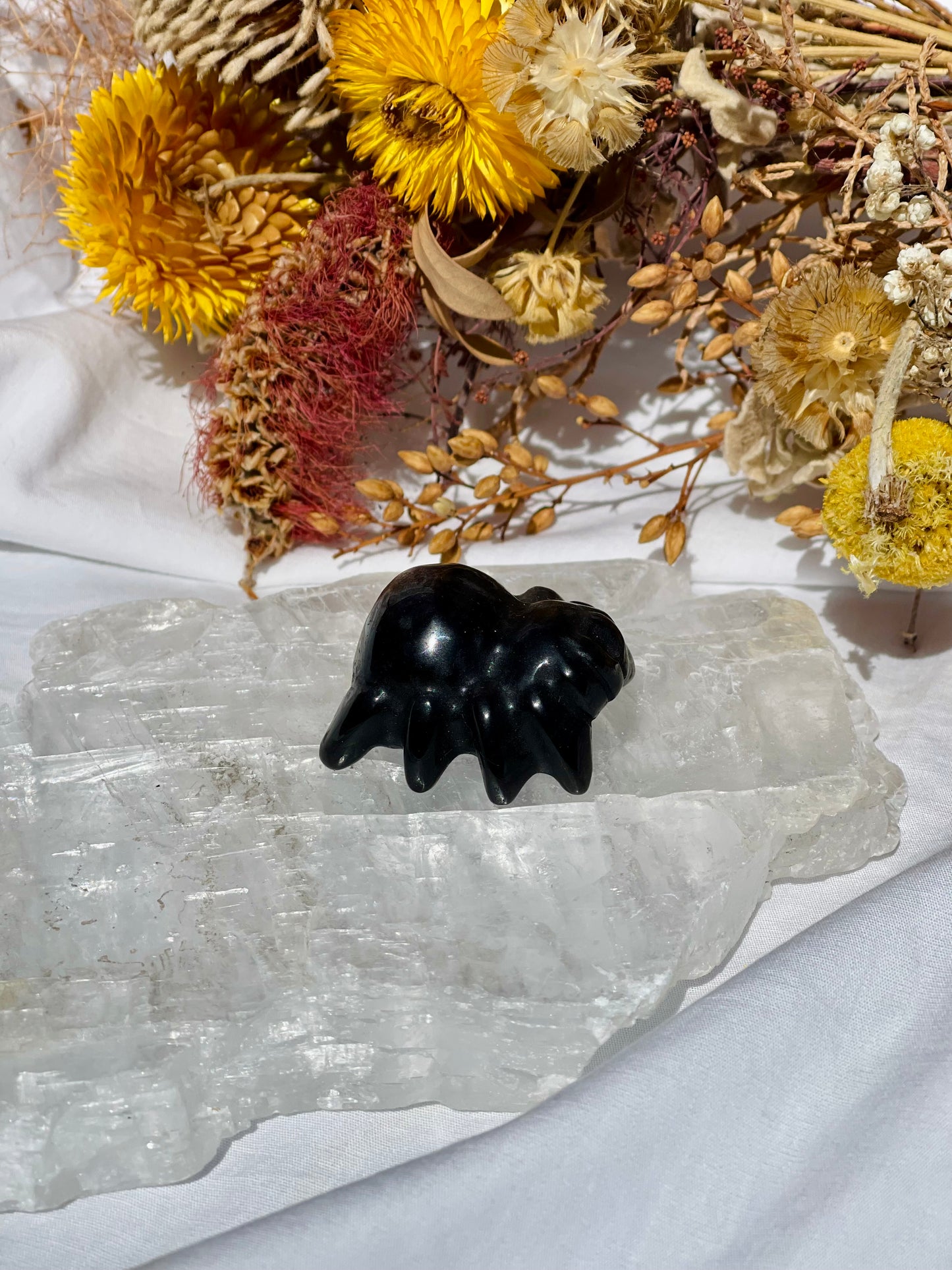 Silver Obsidian Spider