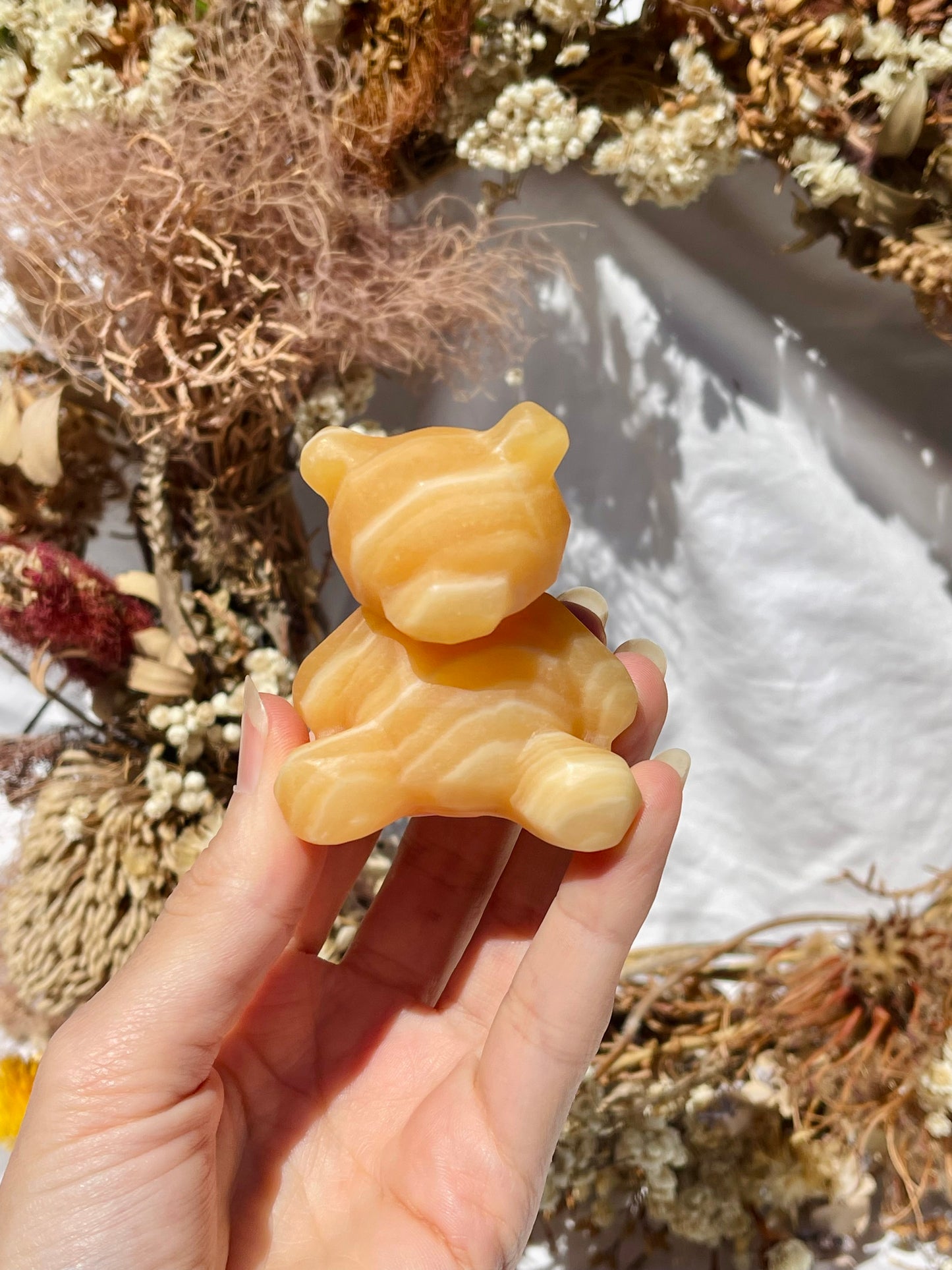 Orange Calcite Bear #2