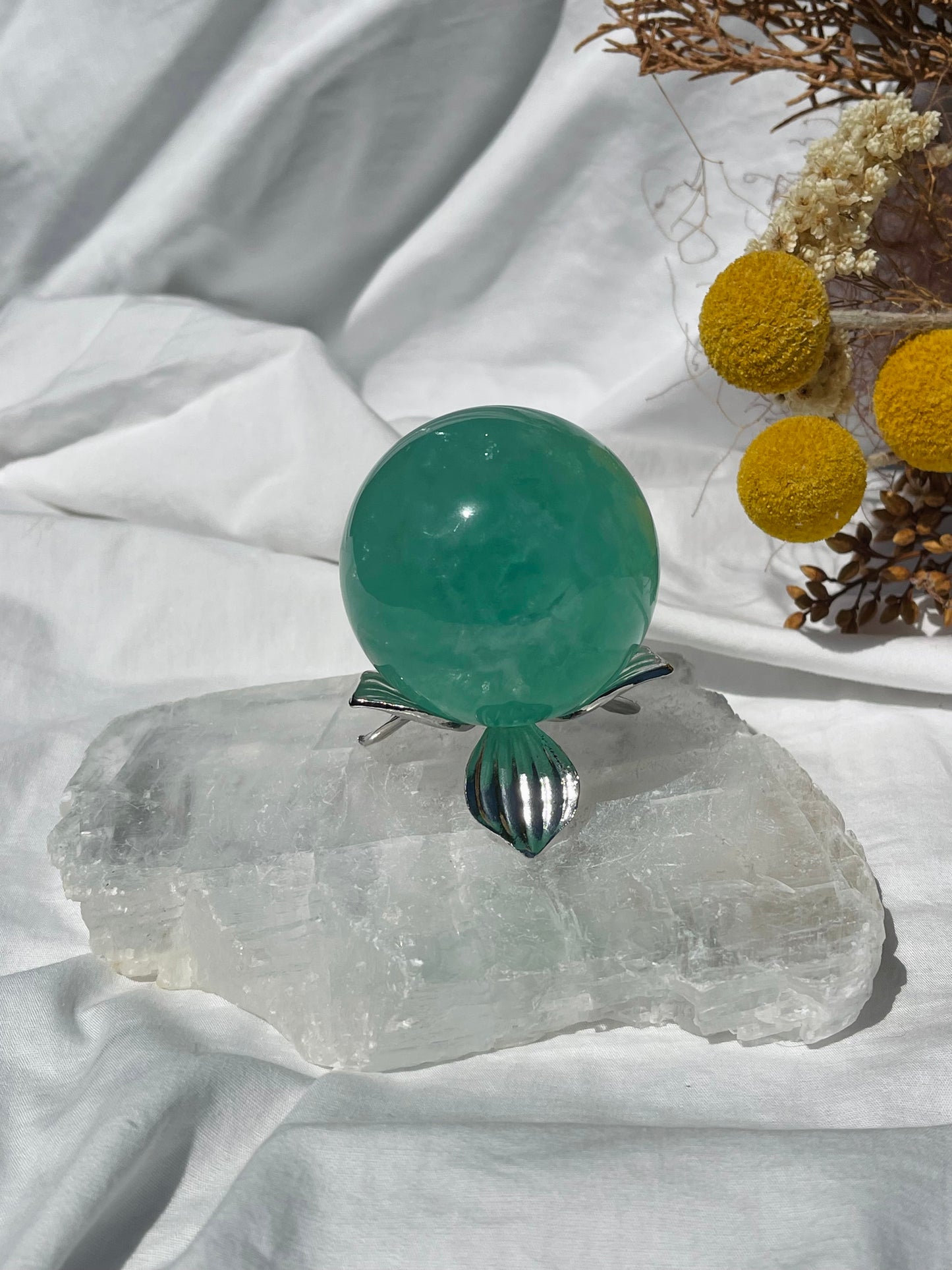 Green Fluorite Sphere #1