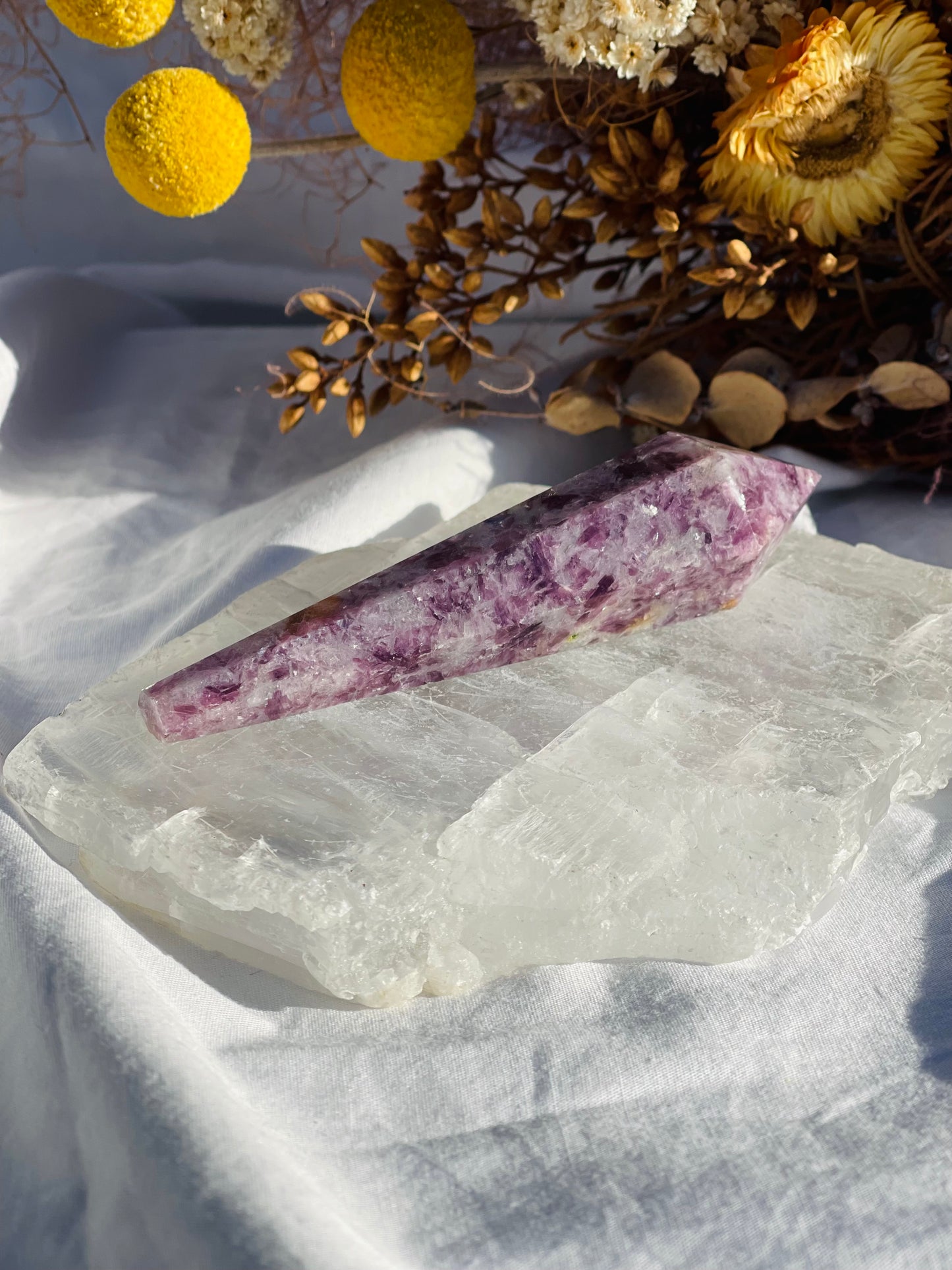 Lepidolite Wand #1