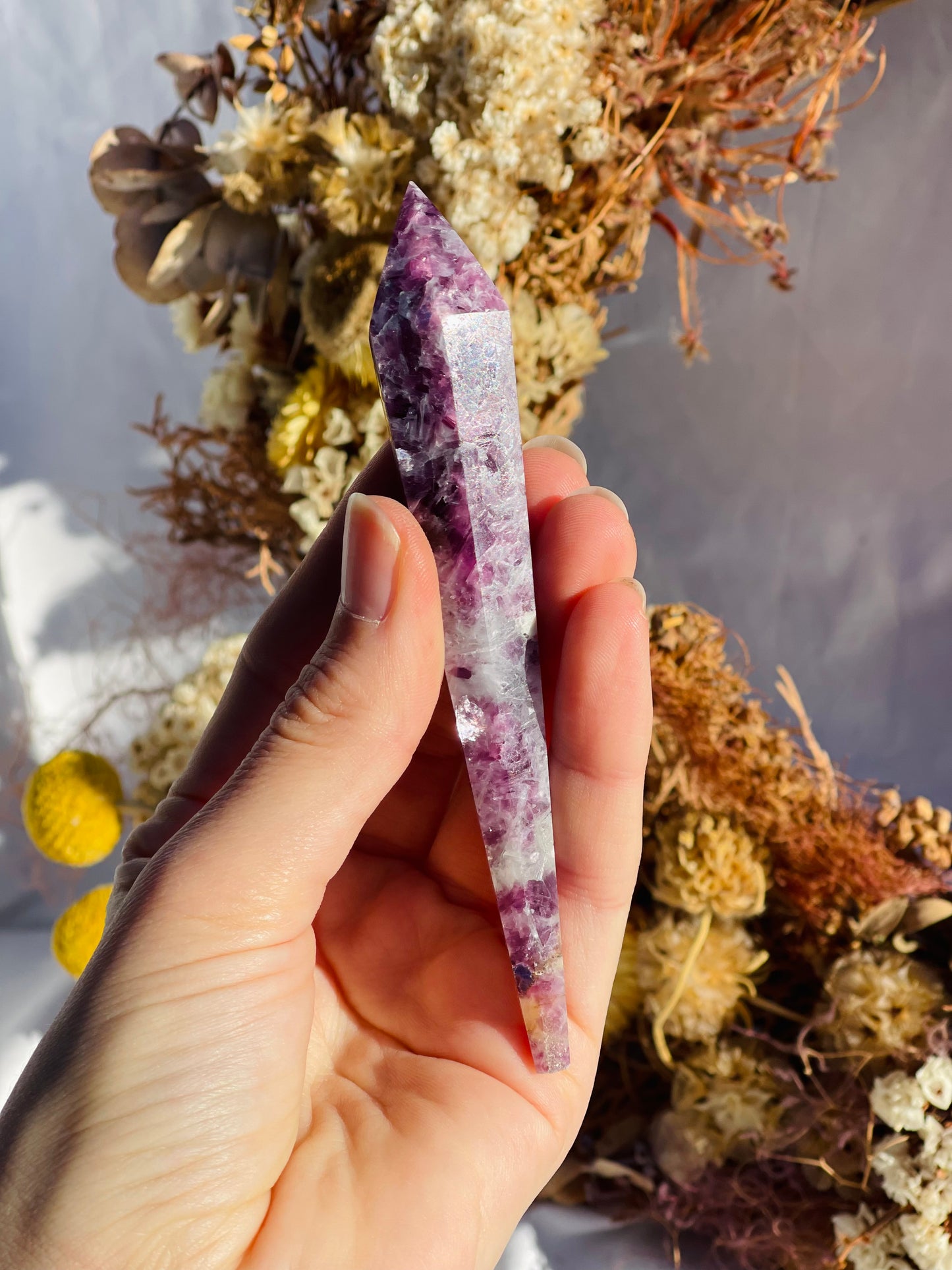 Lepidolite Wand #3