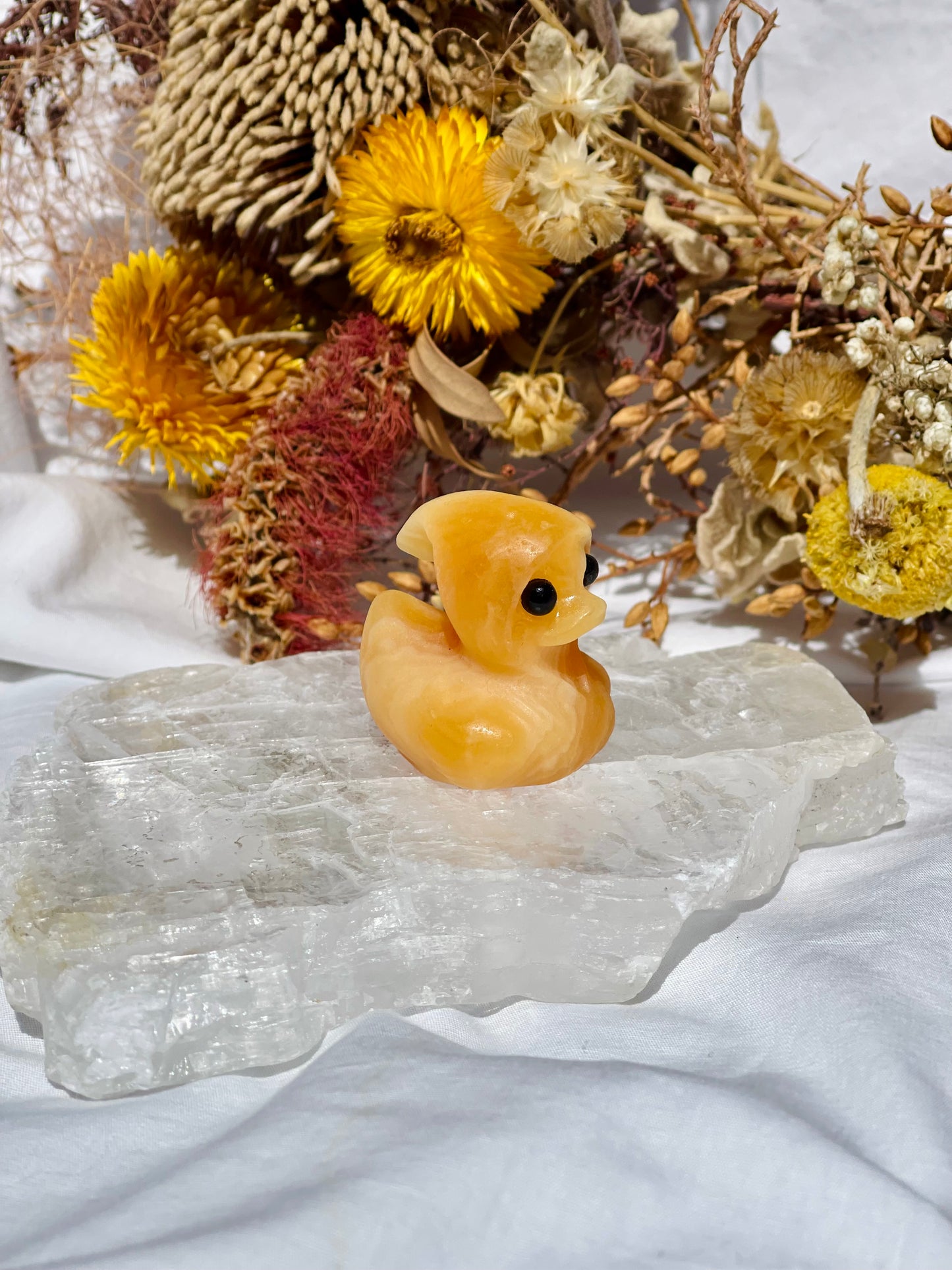 Orange Calcite Ghost Duck #3