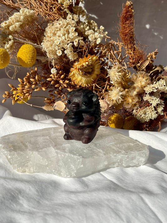 Garnet / Astrophyllite Hedgehog