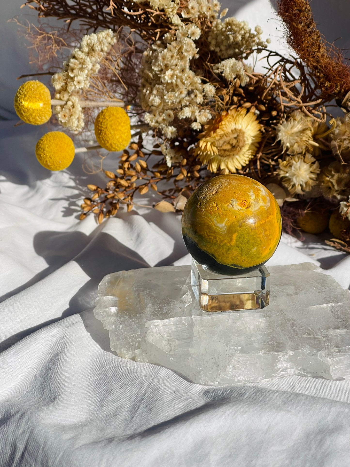 Bumble Bee Jasper Sphere