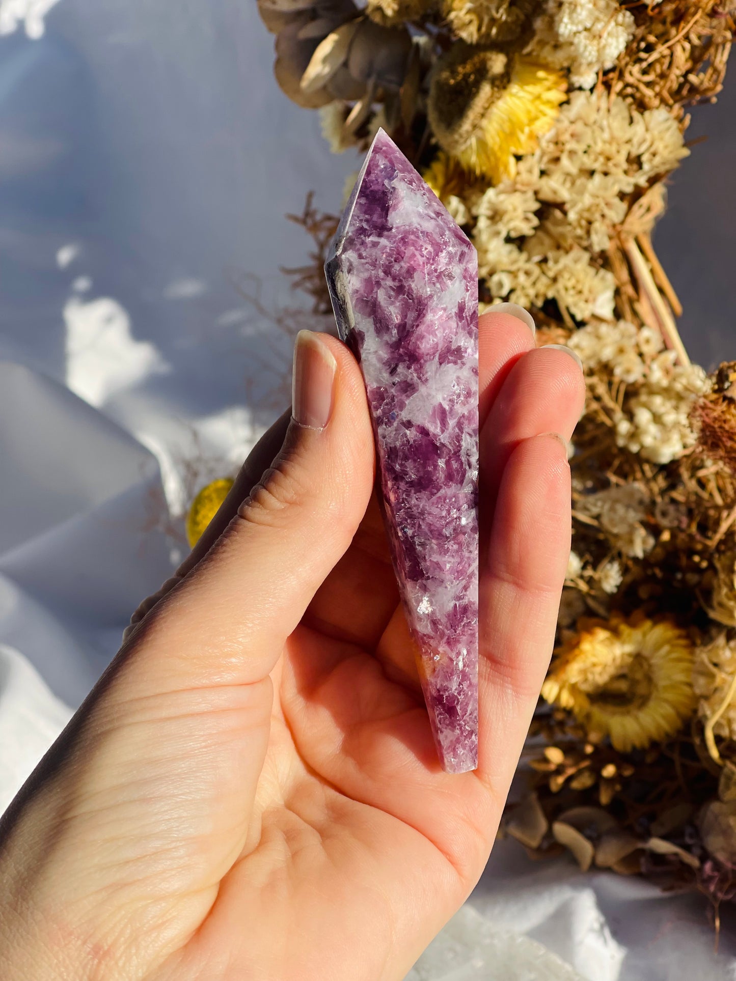 Lepidolite Wand #2