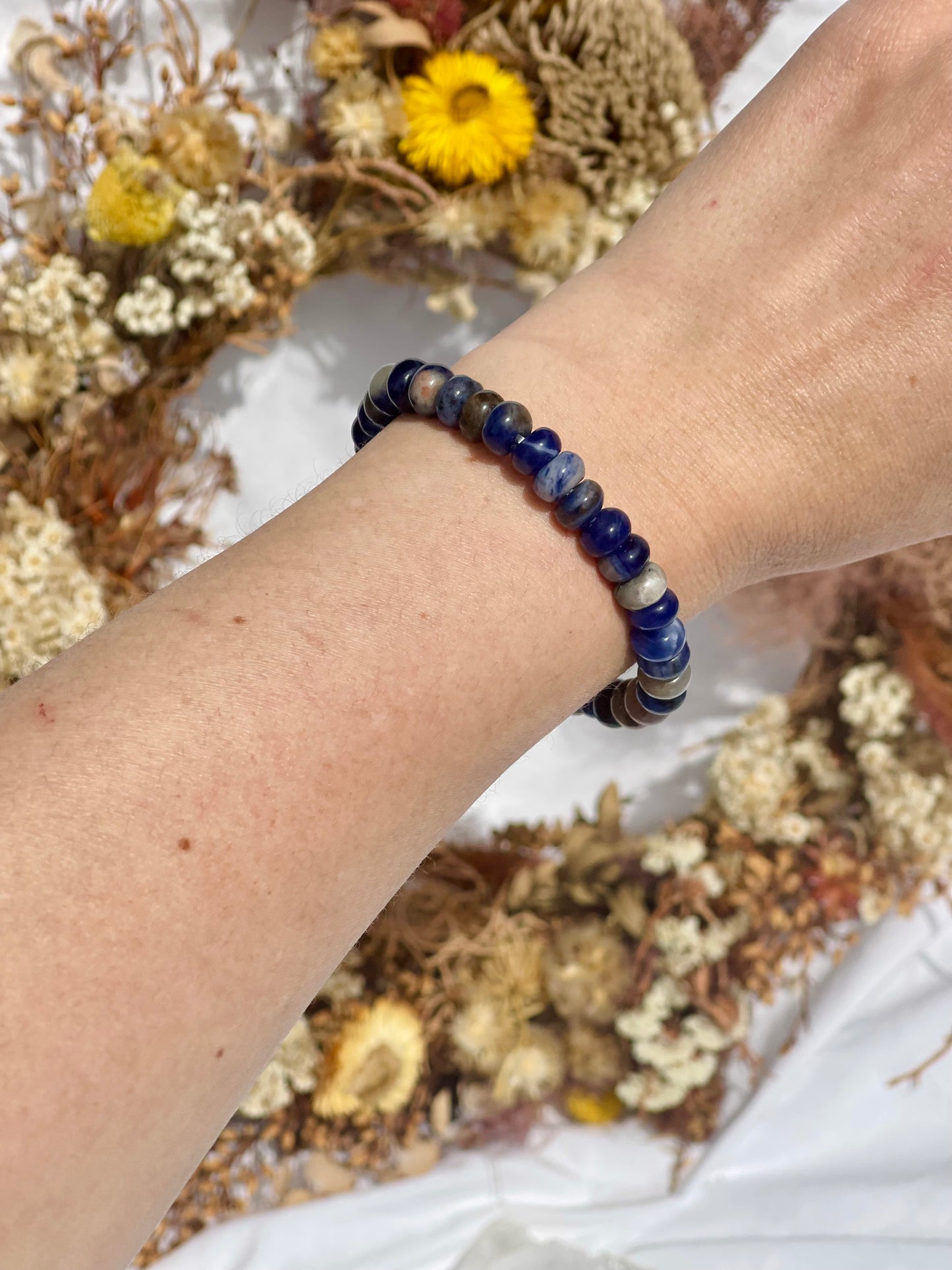 Sodalite Donut Bracelet