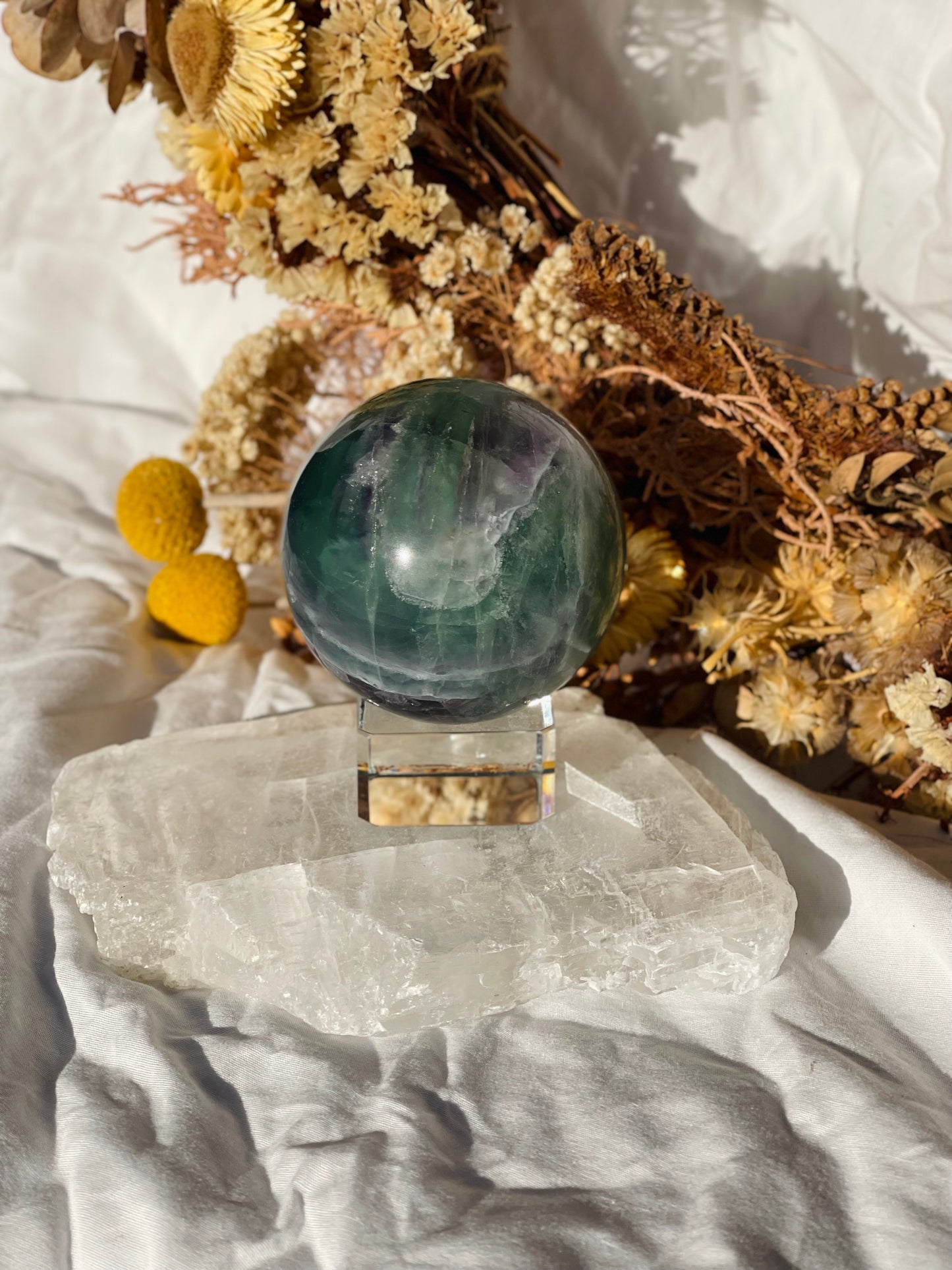 Rainbow Fluorite Sphere