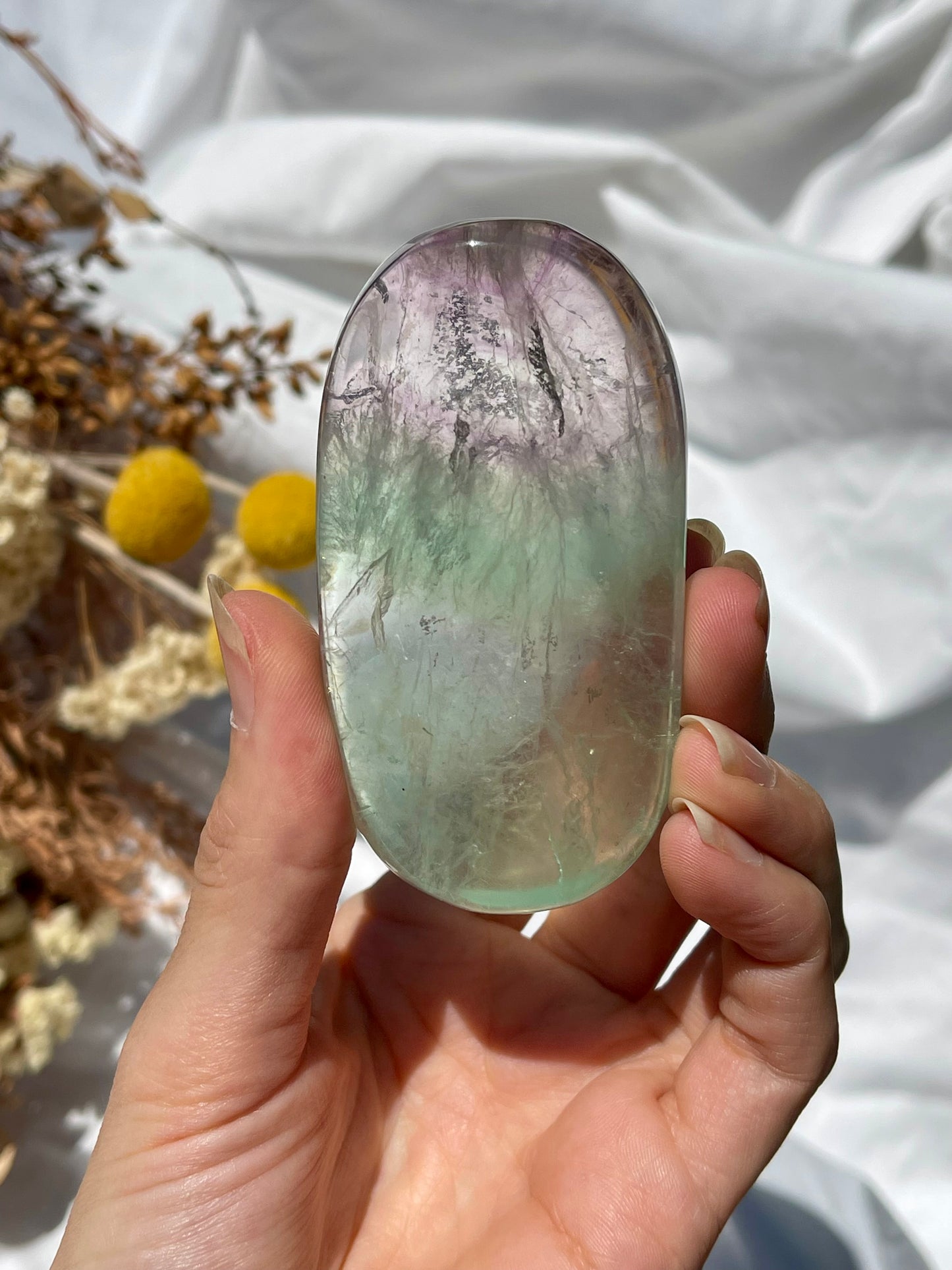 Rainbow Fluorite Palmstone