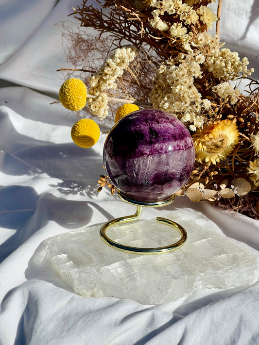 Purple Fluorite Sphere #3