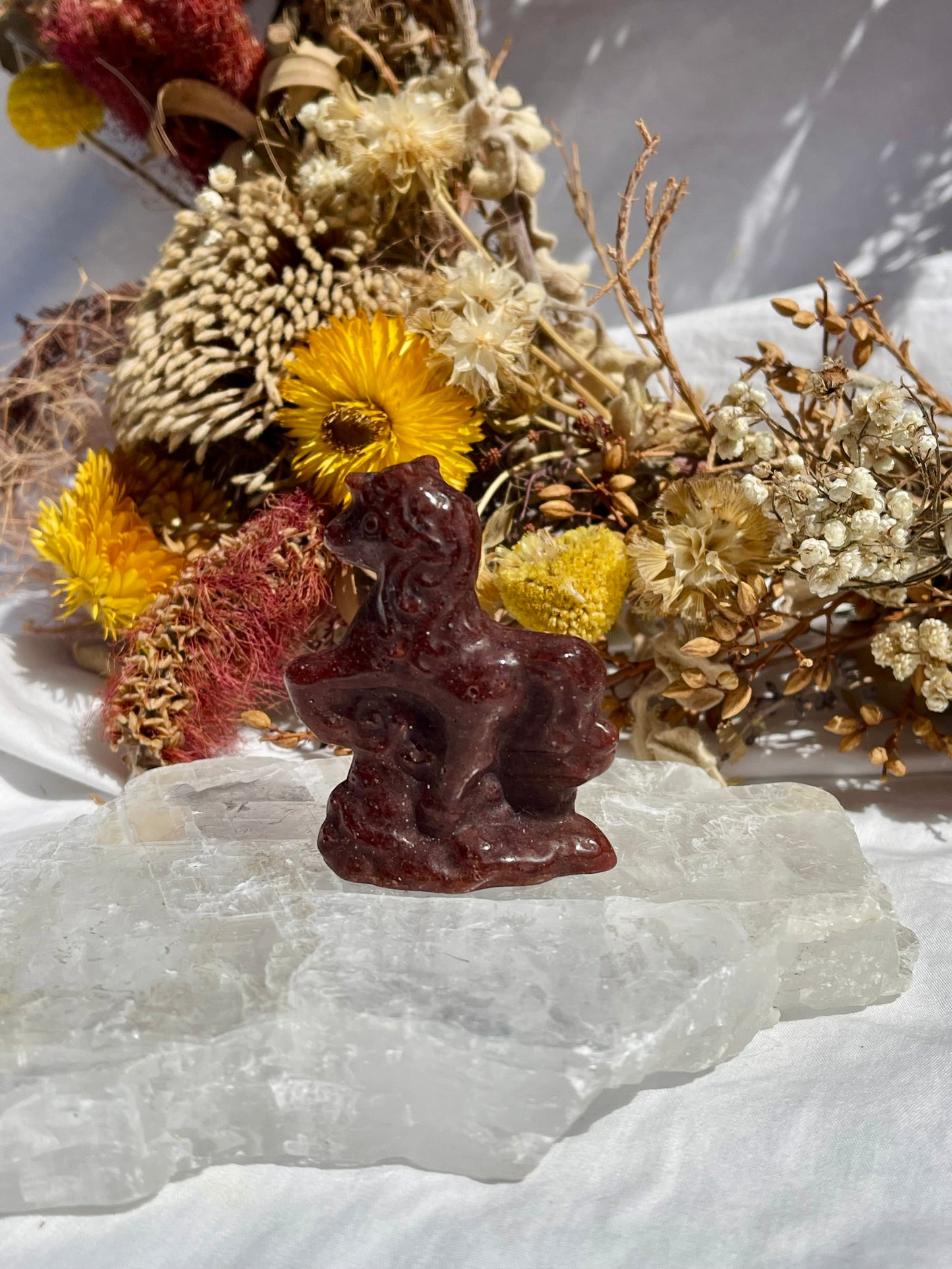 Strawberry Quartz Horse #2