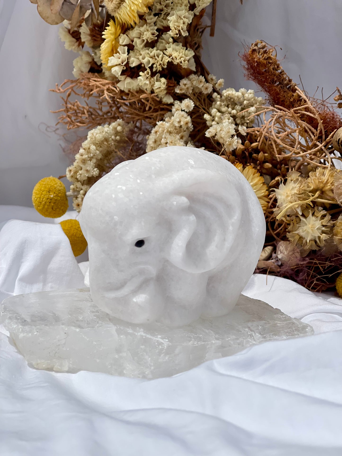 White Jade Elephant