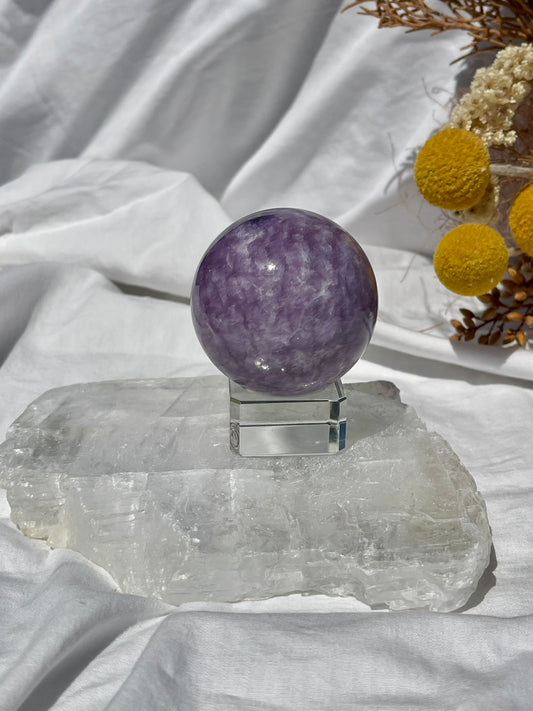 Lepidolite Sphere