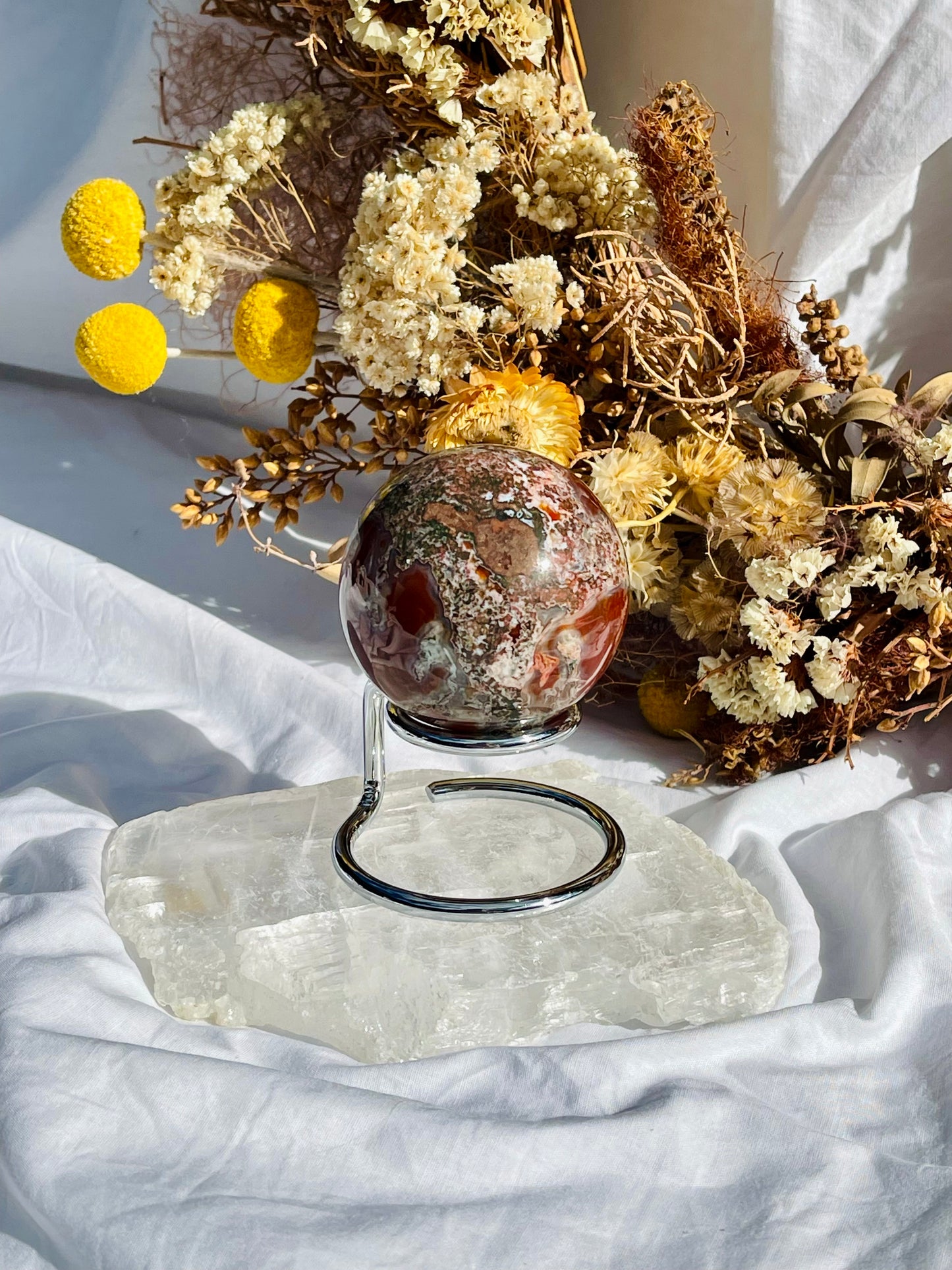 Red Moss Agate Sphere #2
