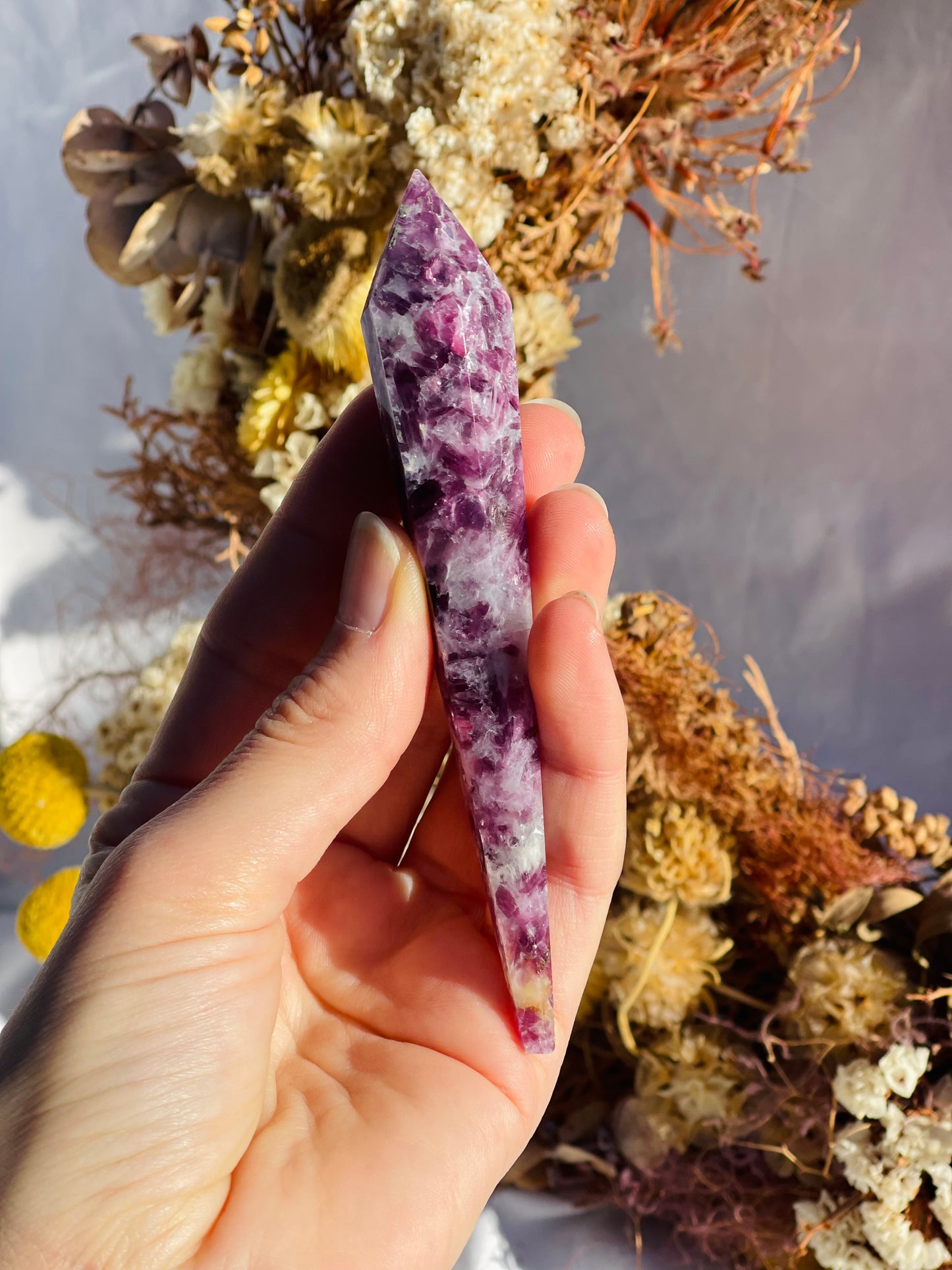 Lepidolite Wand #3