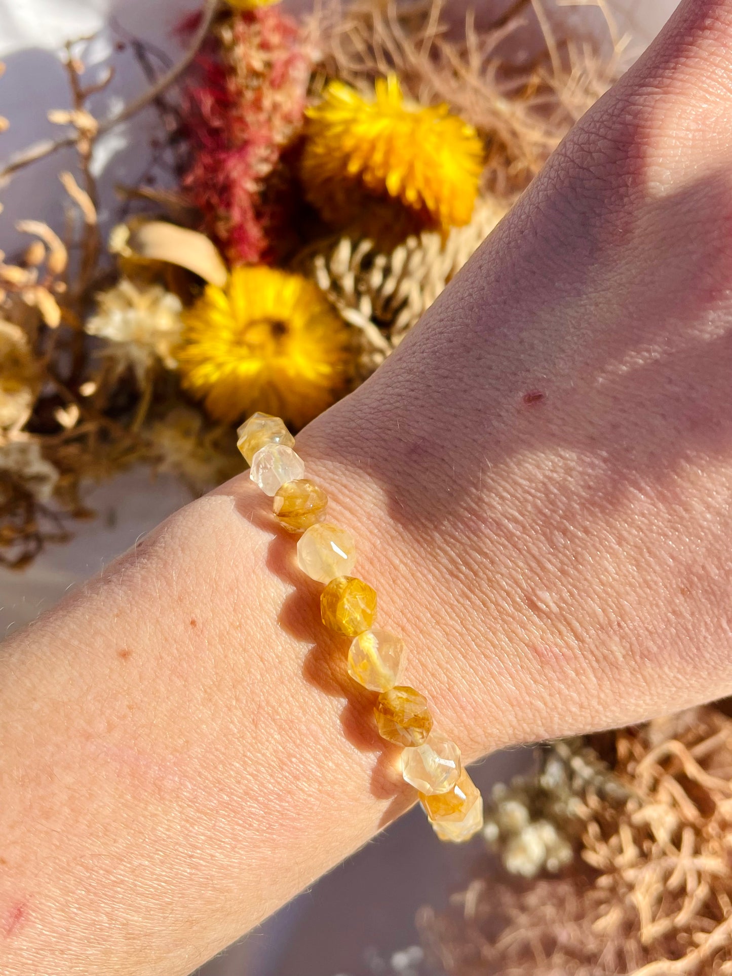 Golden Healer Facet Bracelet