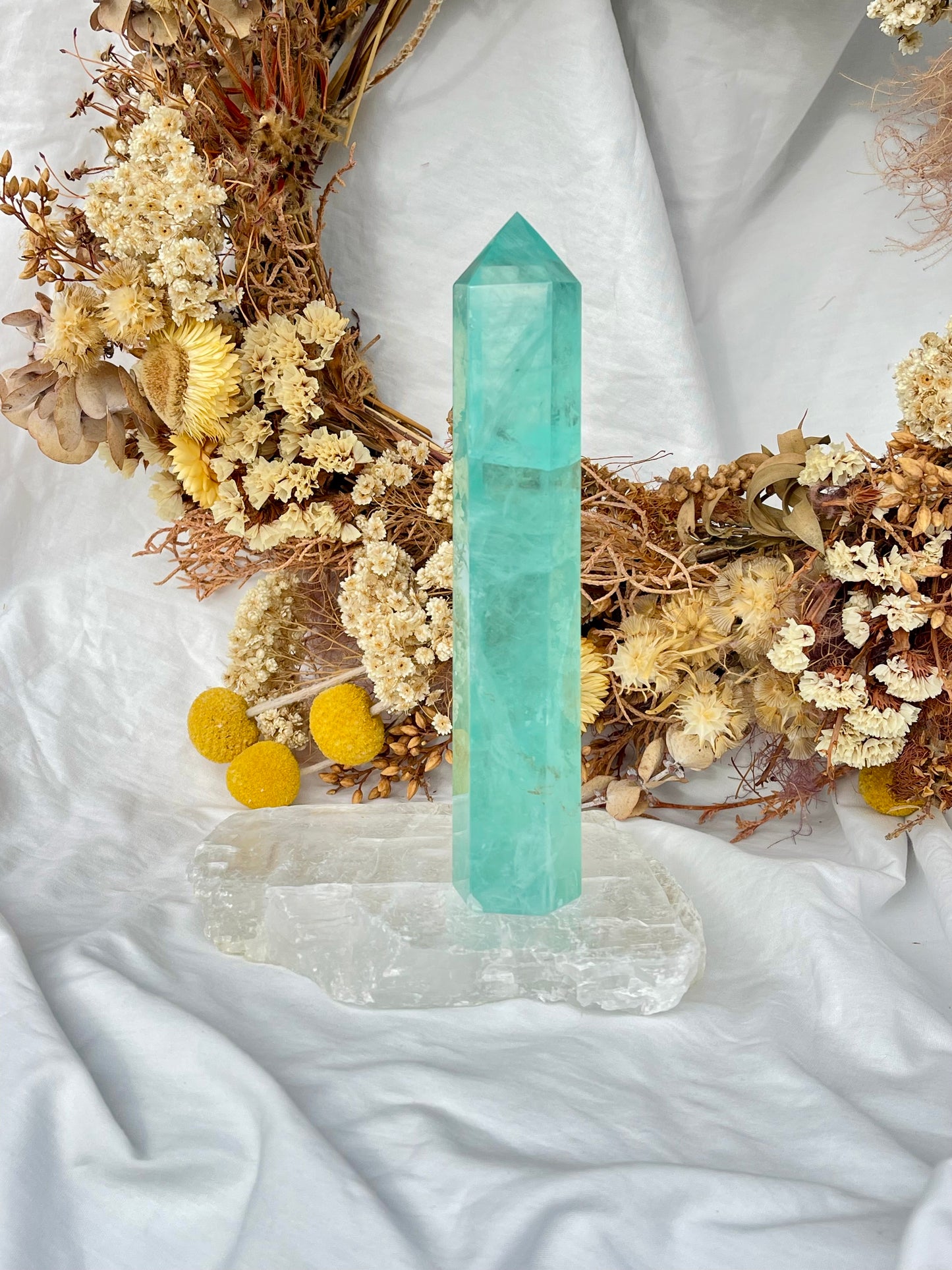 Green Fluorite Point