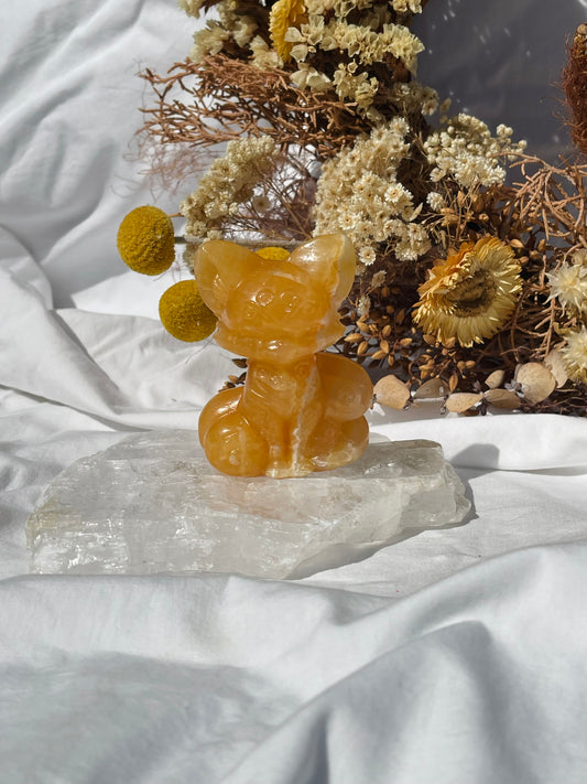 Orange Calcite Fox #1
