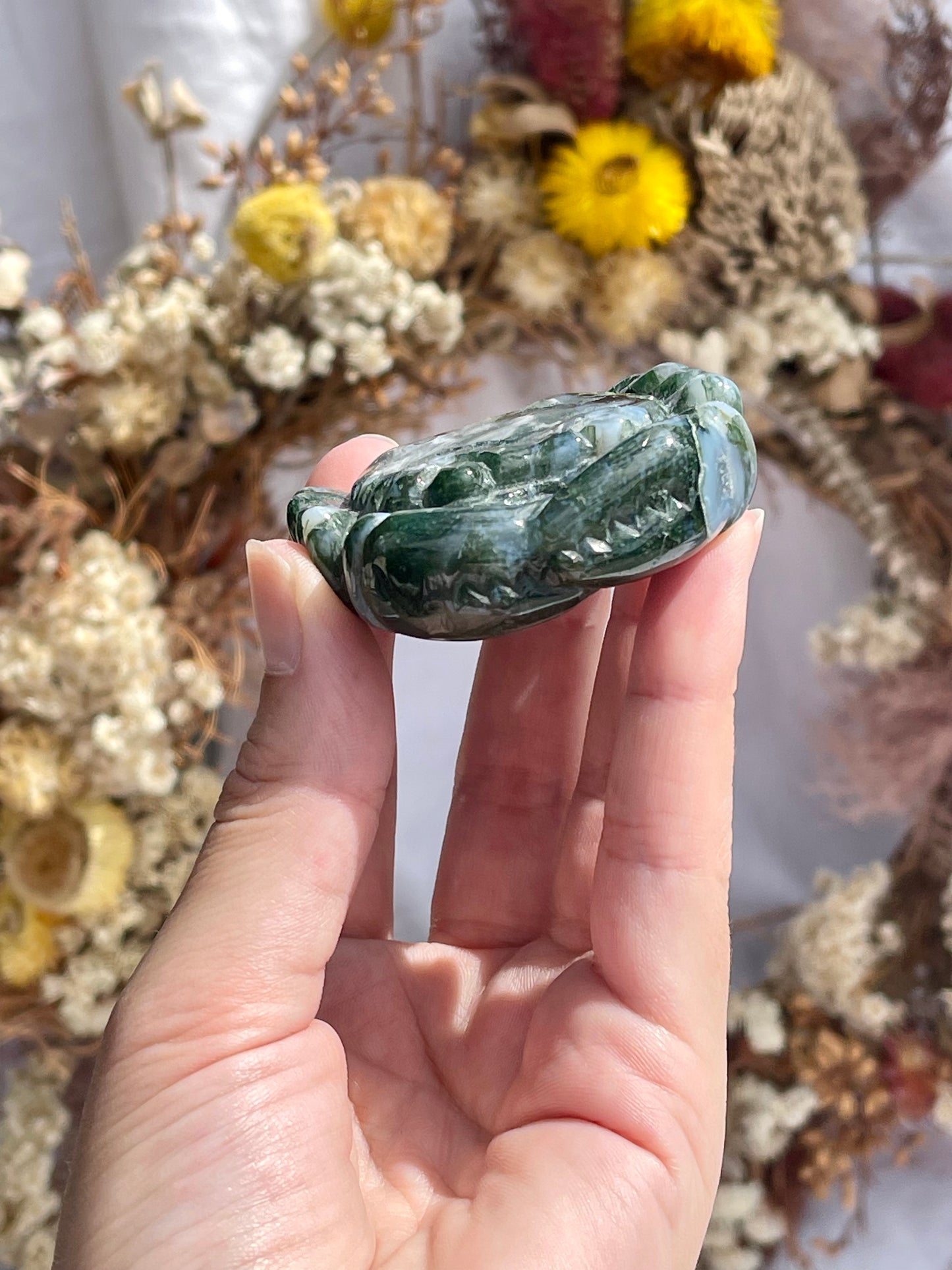 Moss Agate Crab