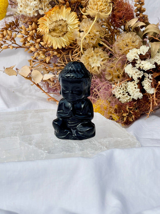 Black Obsidian Buddha #1