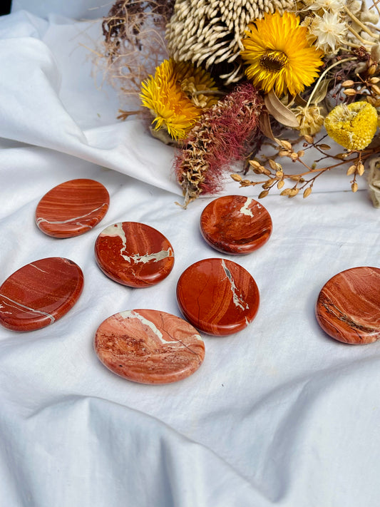 Red Jasper Worry Stone