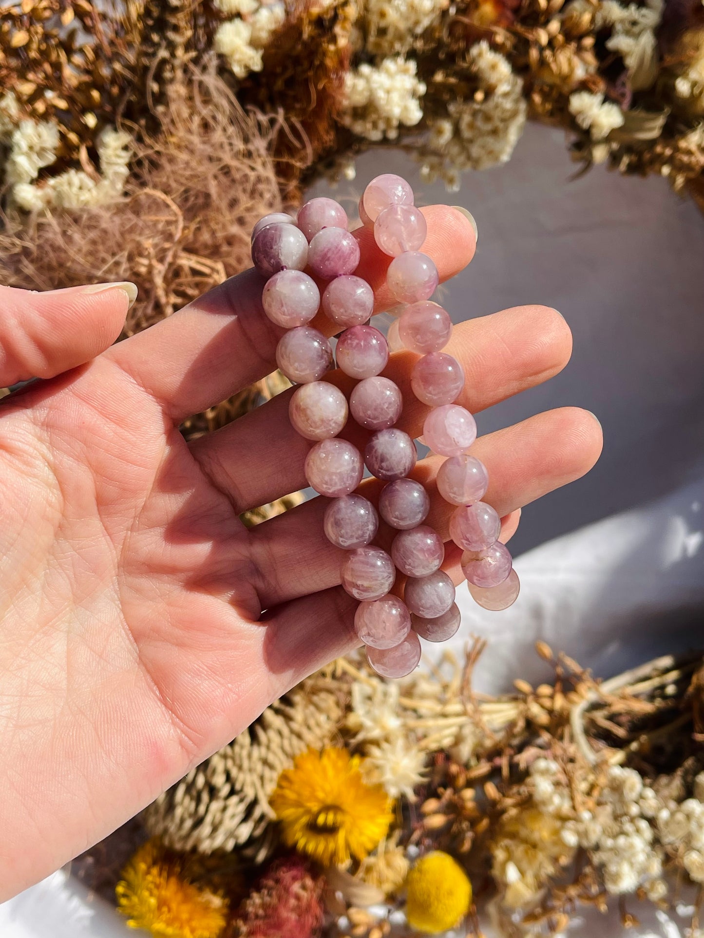 Lavender Rose Quartz Bracelet