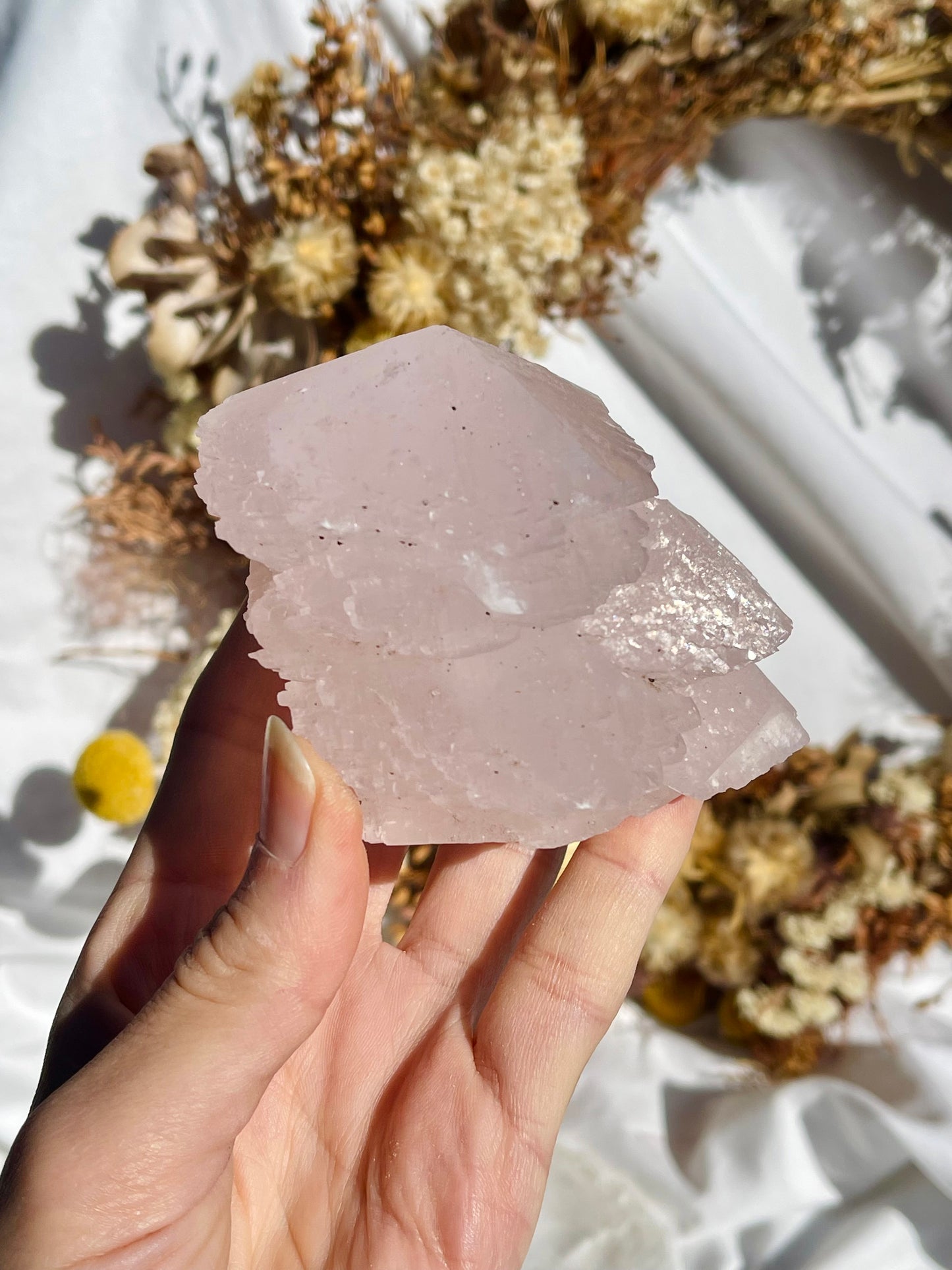 Pink Calcite Pagoda Specimen