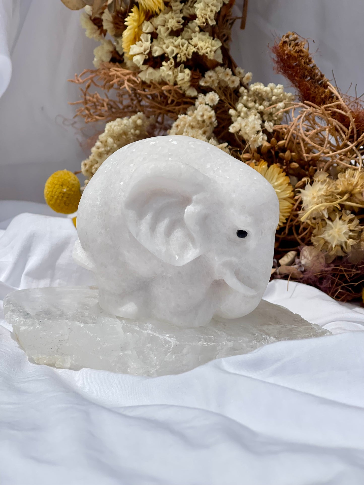 White Jade Elephant