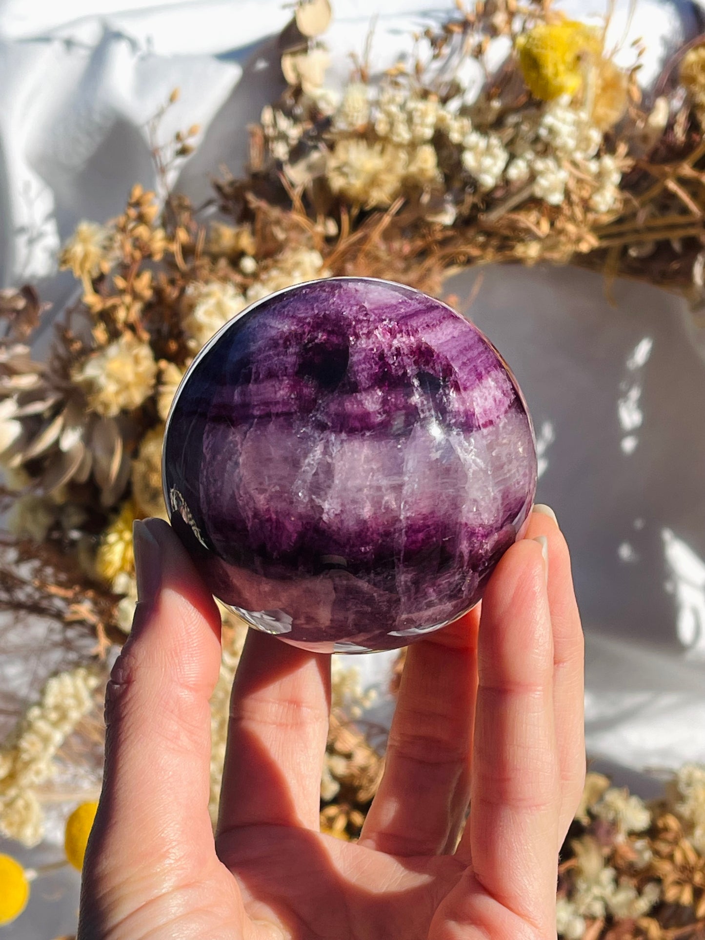 Purple Fluorite Sphere #3