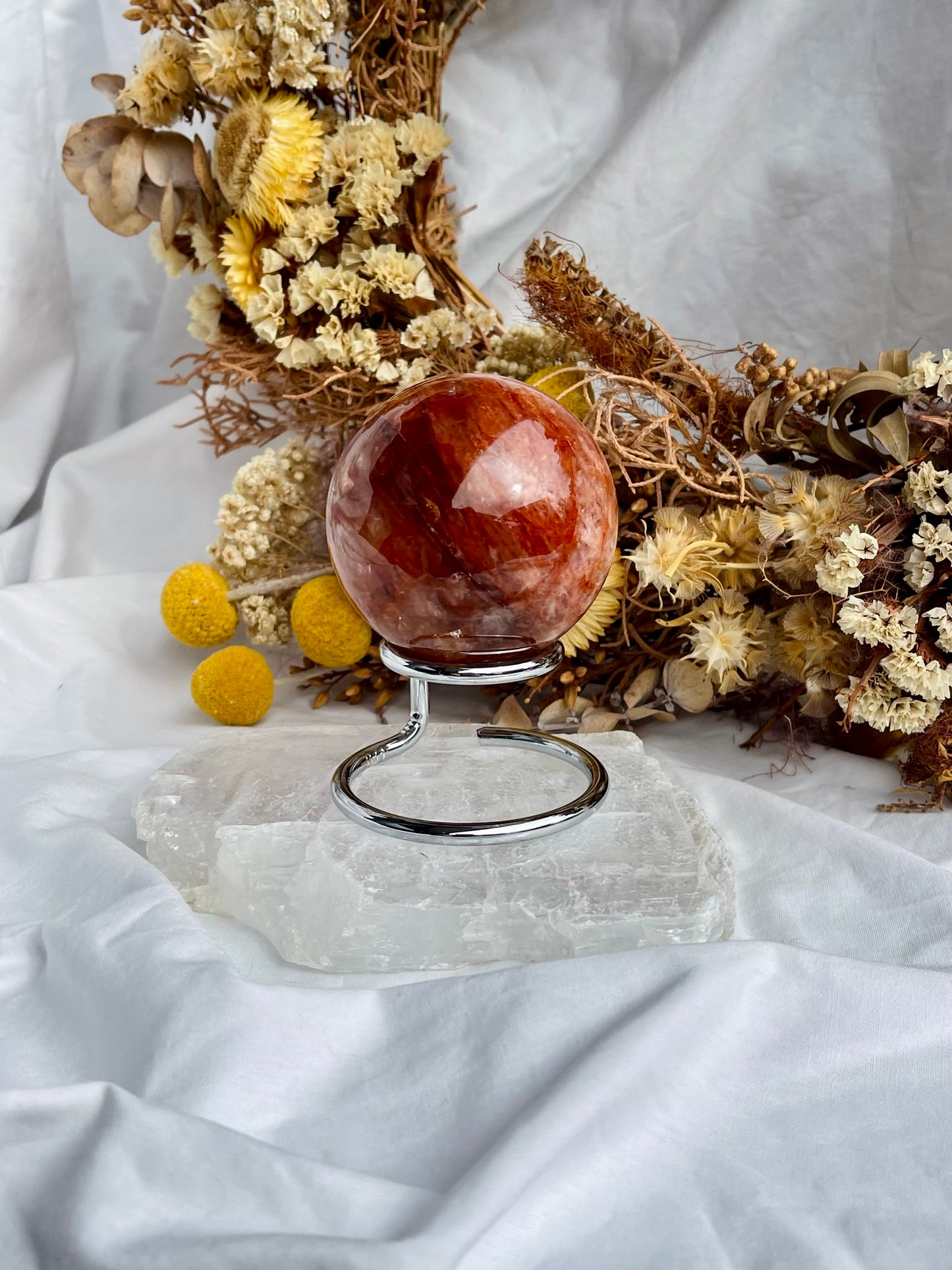 Fire Quartz Sphere