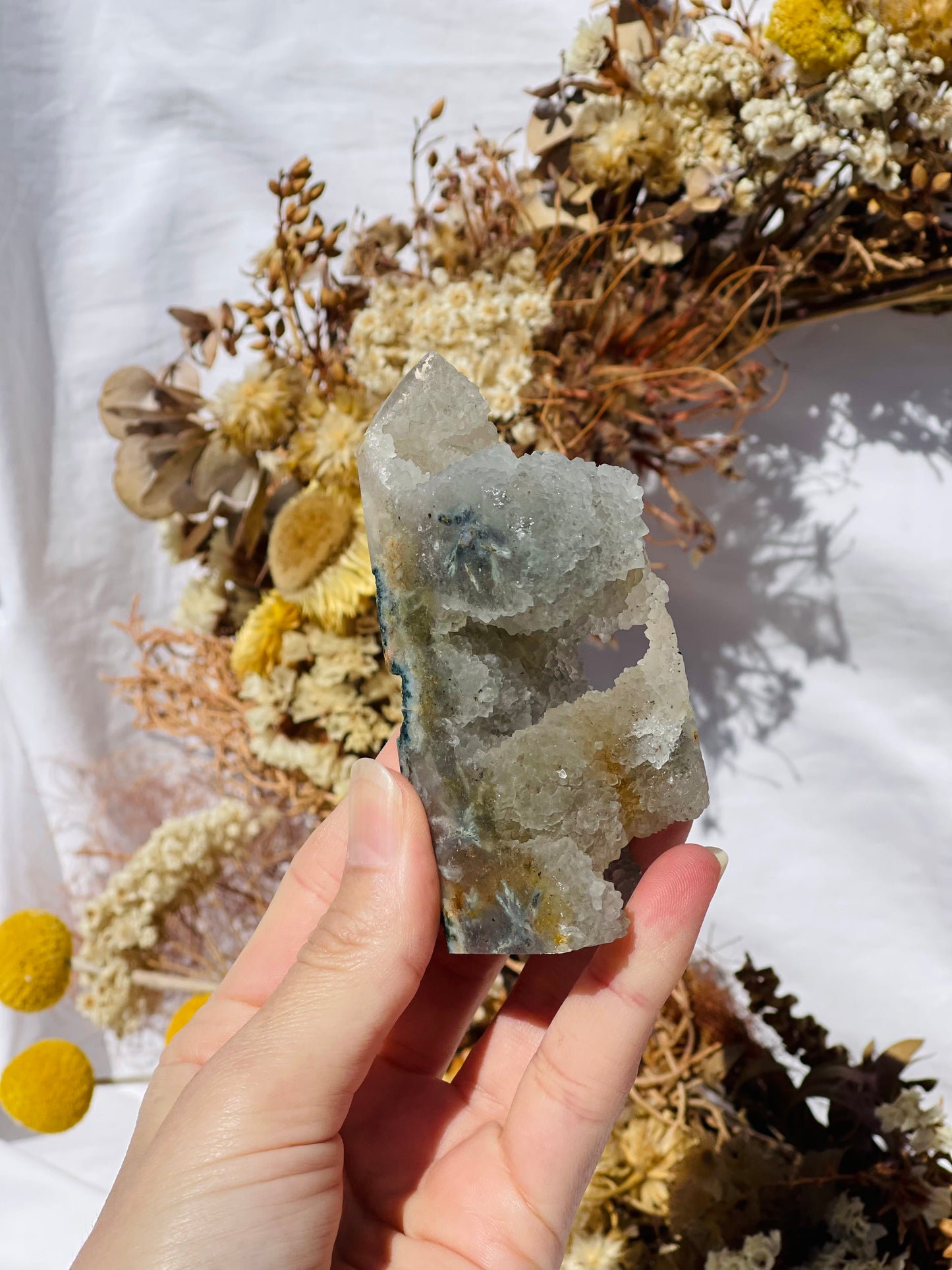 Druzy Moss Agate Point #3